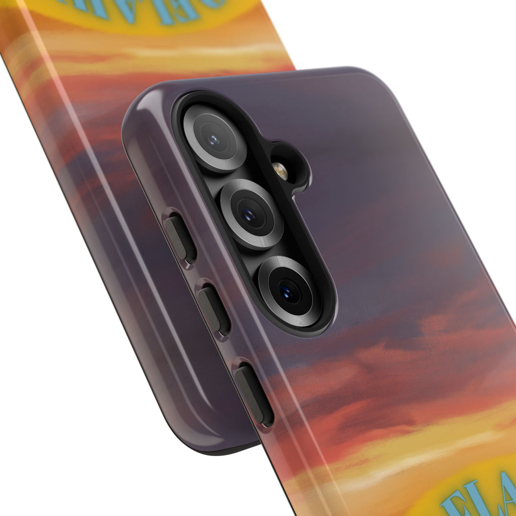 Sunset 'No Flaws' Tough Phone Case — Tropical Beach Protective Cover