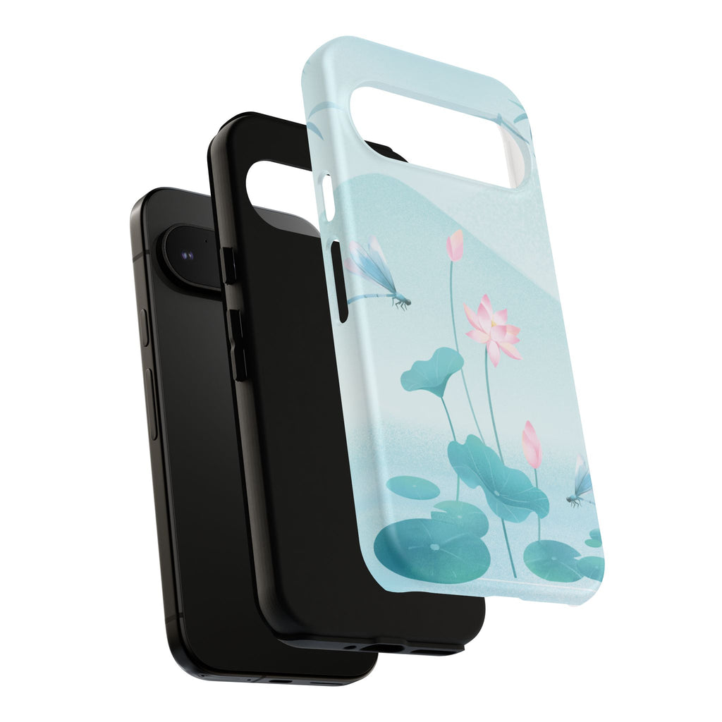 Lotus Pond Phone Case — Serene Floral iPhone Protective Cover
