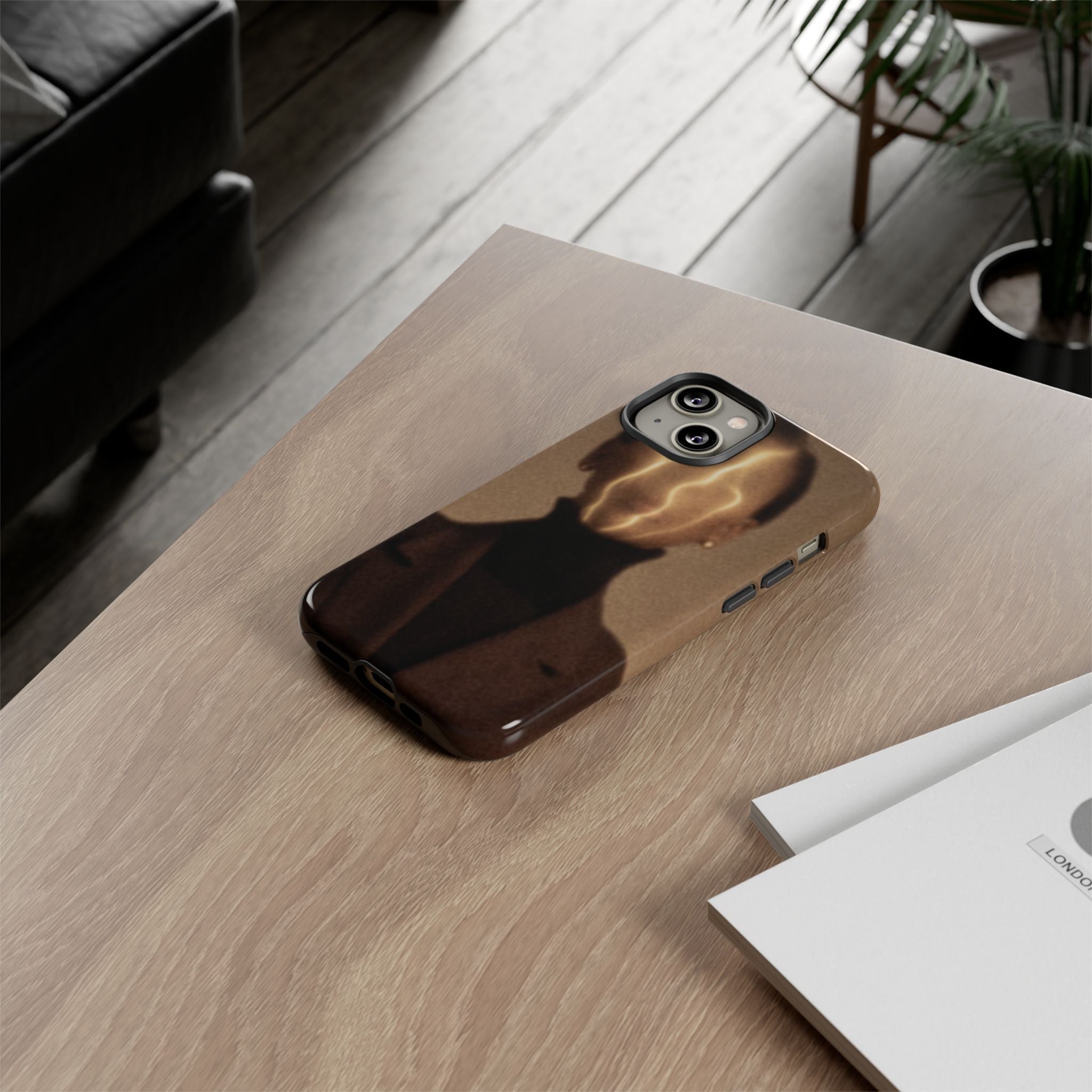 Stylish Phone Case with Artistic Design, Fashion Tech Accessory, Tough Cases