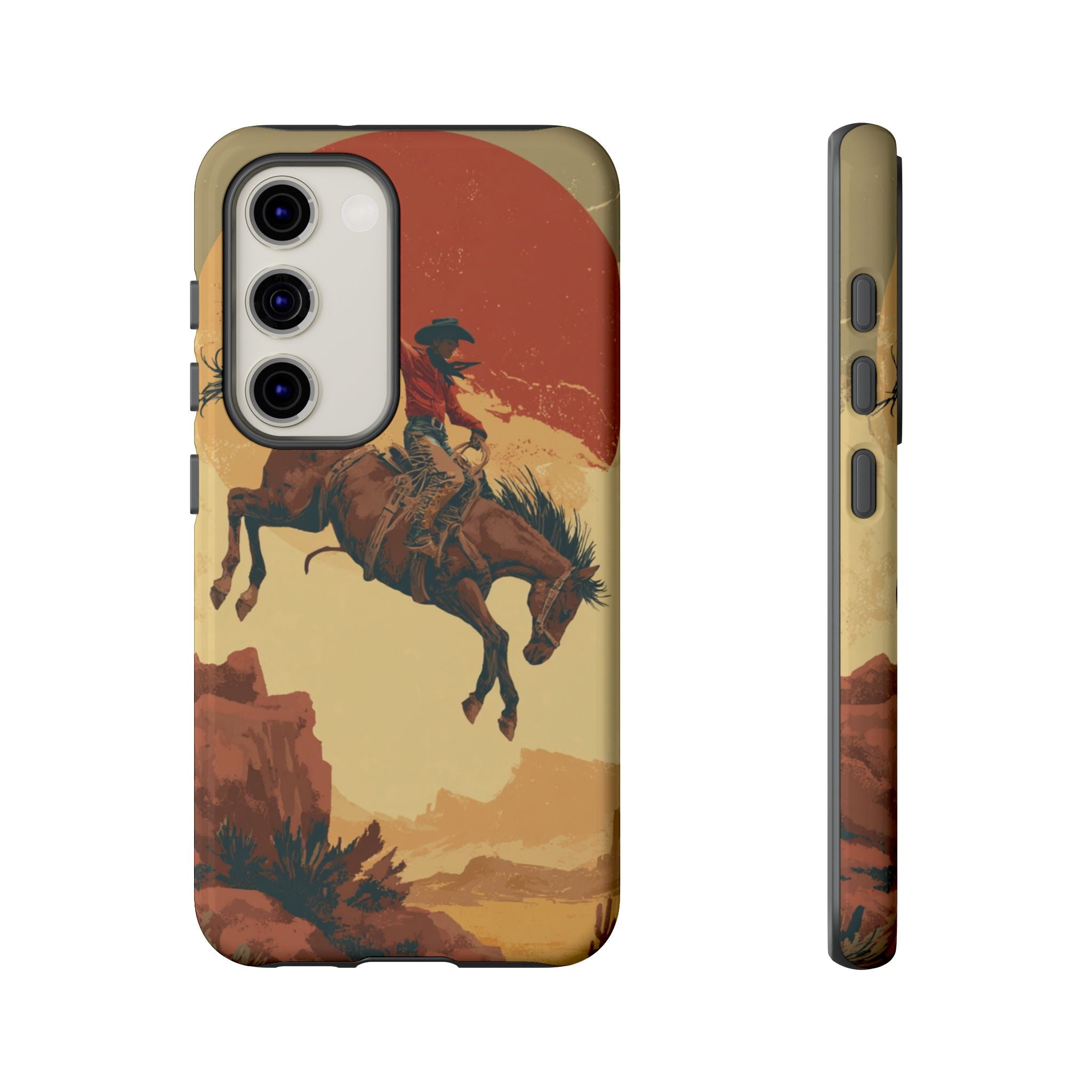 Cowboy Phone Case - Wild West Style, Tough Protection for Outdoor Lovers