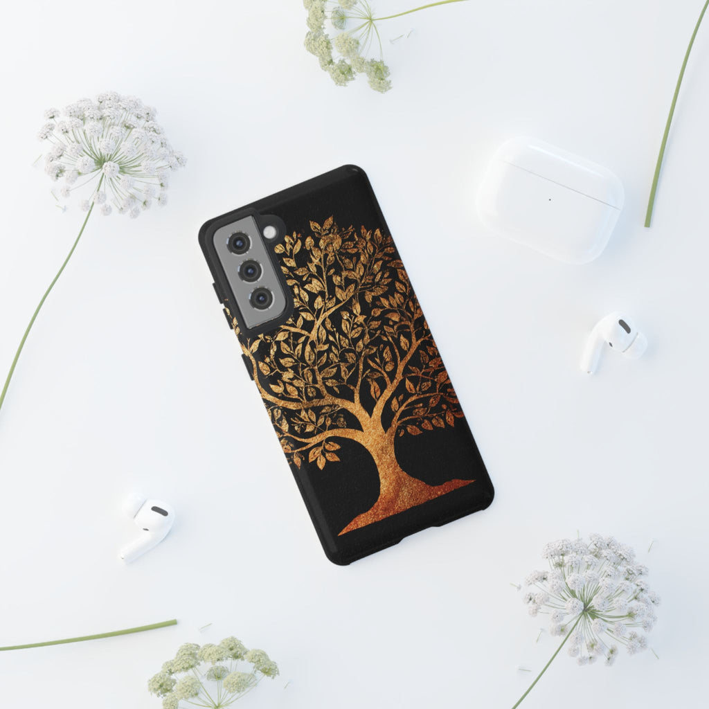 Golden Tree Phone Case, Tough Cases, Nature Lover Gift
