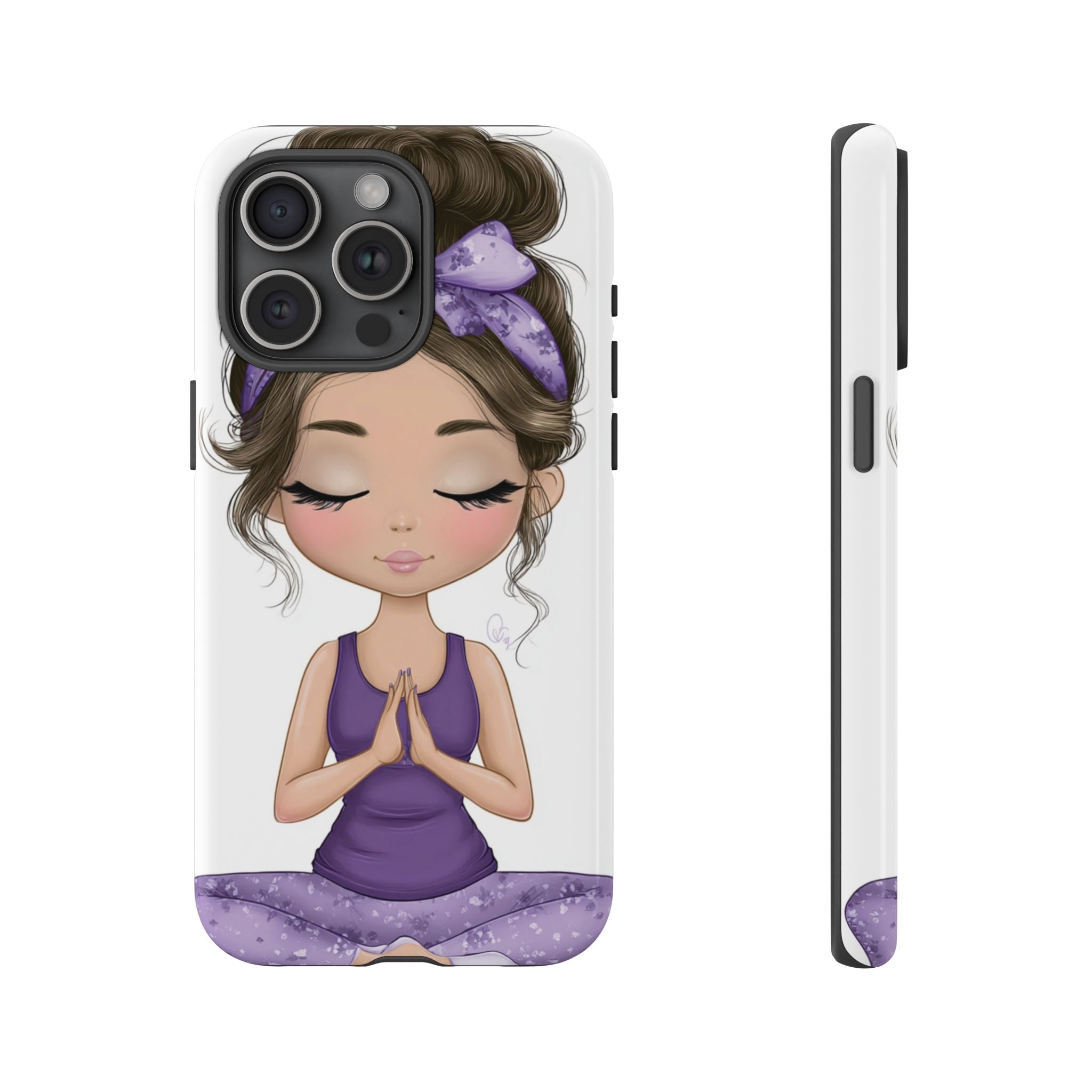 Yoga Phone Case for Mindfulness Gift for Yogis, Meditation Accessory, Zen Vibe