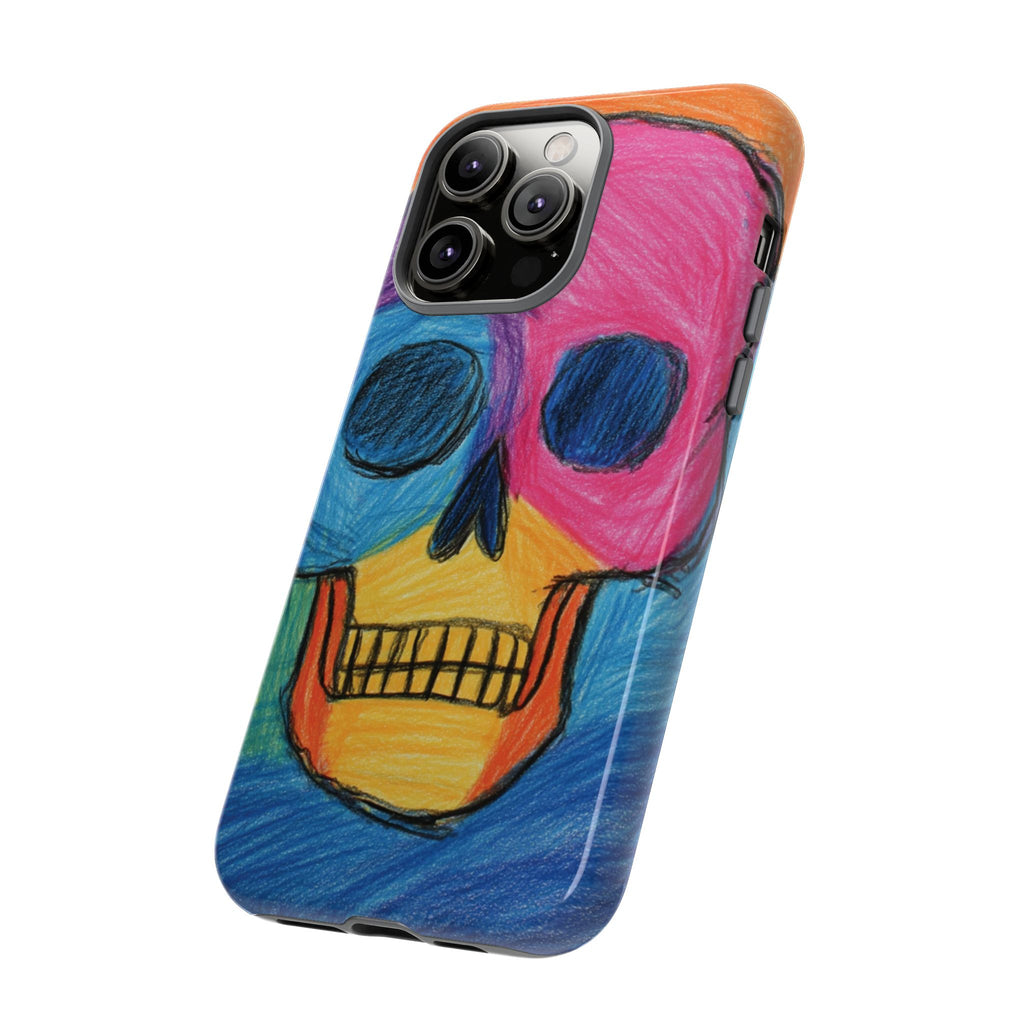 Vibrant Skull Phone Case | Tough Cases, Colorful Design, Unique Art Phone Cover