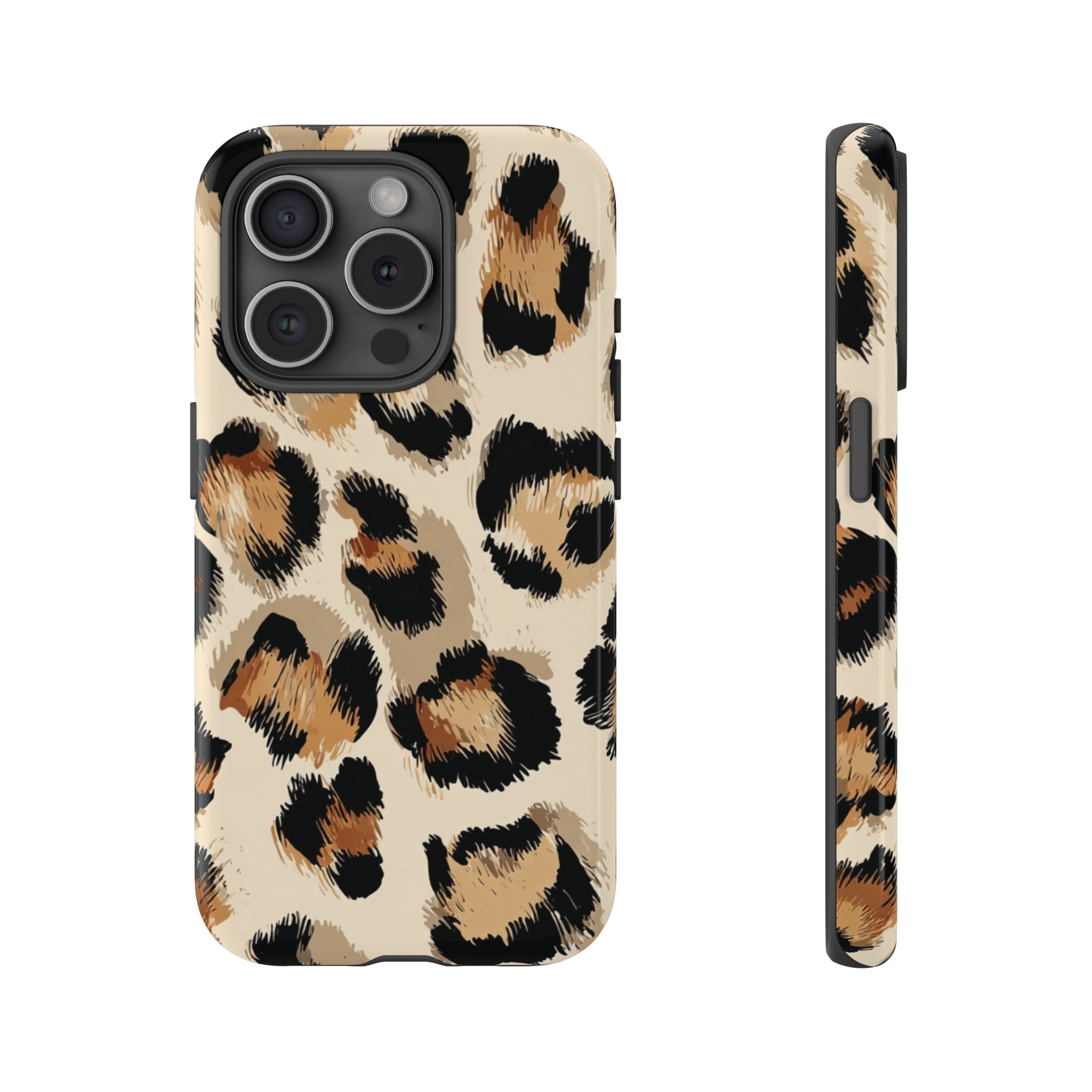 Stylish Leopard Print Phone Case, Animal Print, Tough Case, Gift for Her