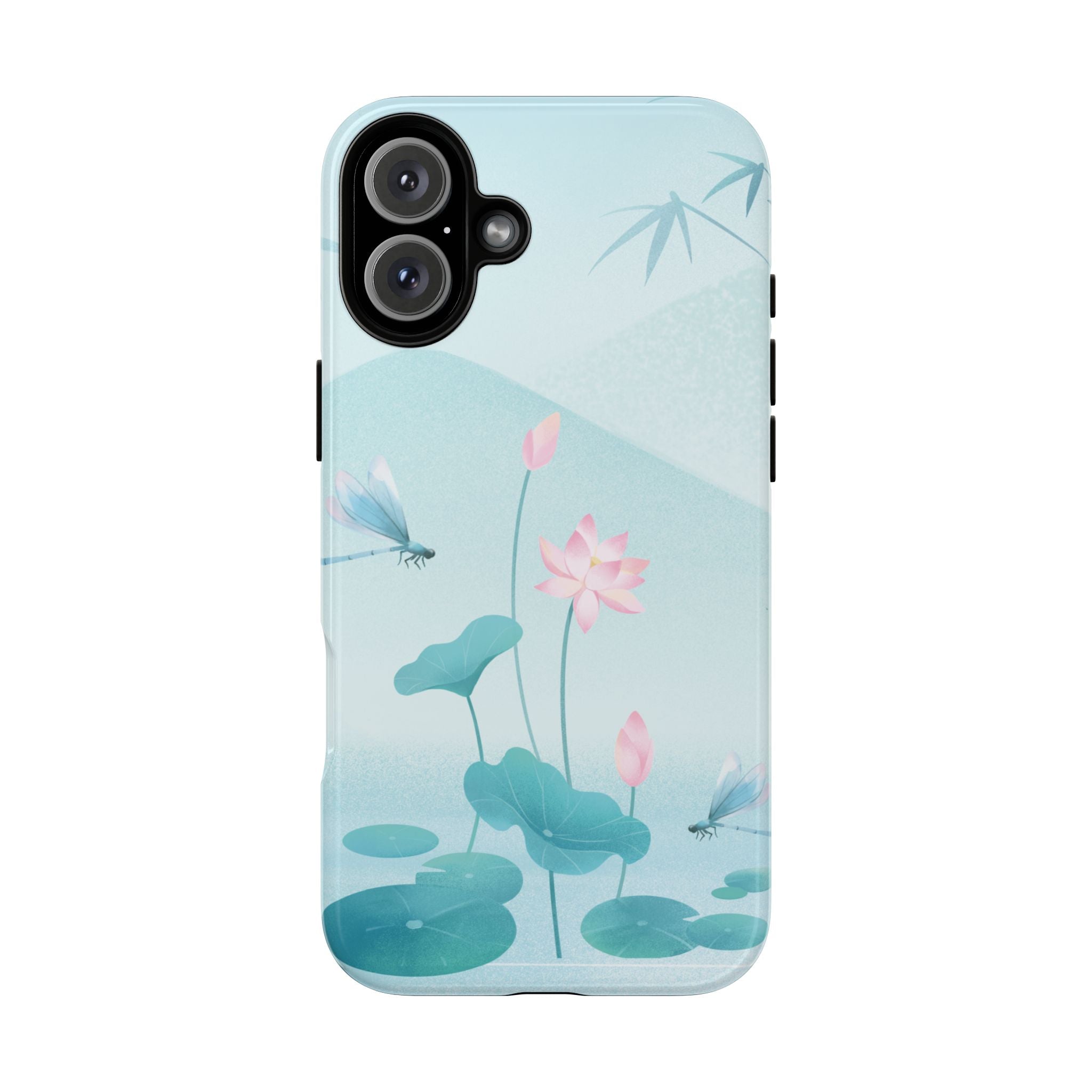 Lotus Pond Phone Case — Serene Floral iPhone Protective Cover