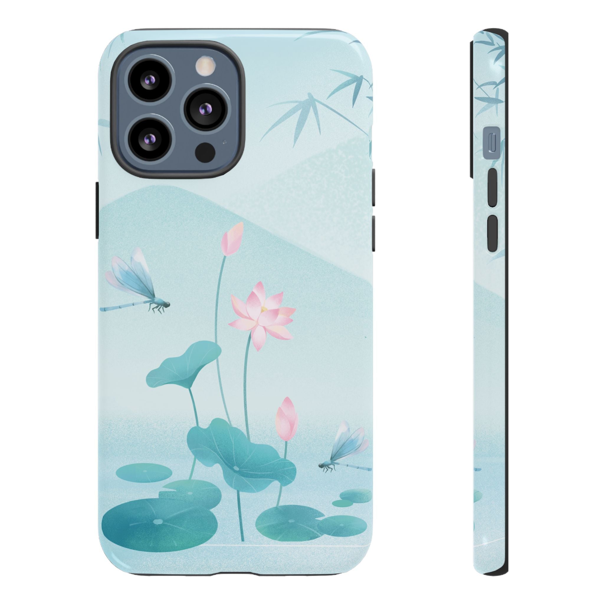 Lotus Pond Phone Case — Serene Floral iPhone Protective Cover