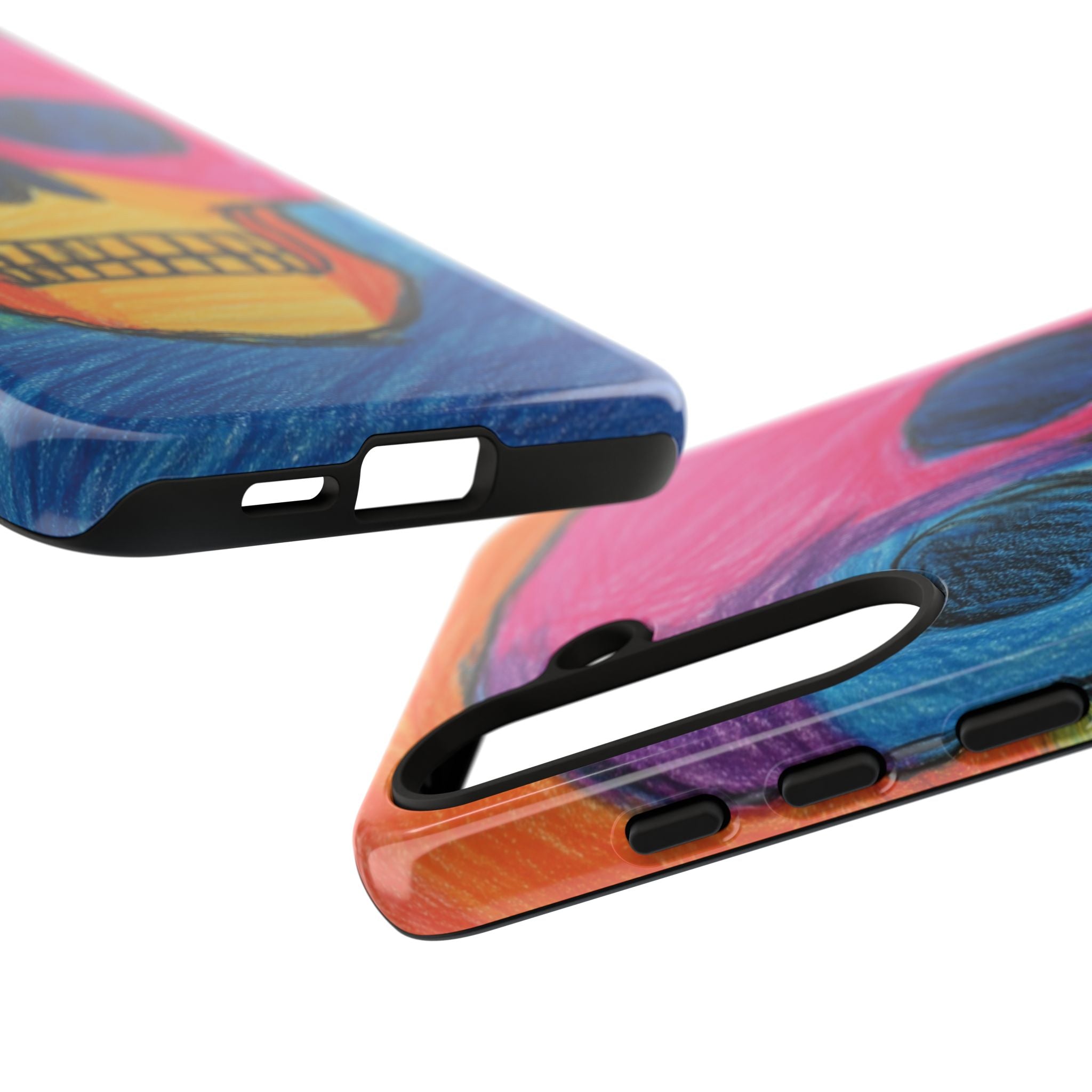 Vibrant Skull Phone Case | Tough Cases, Colorful Design, Unique Art Phone Cover