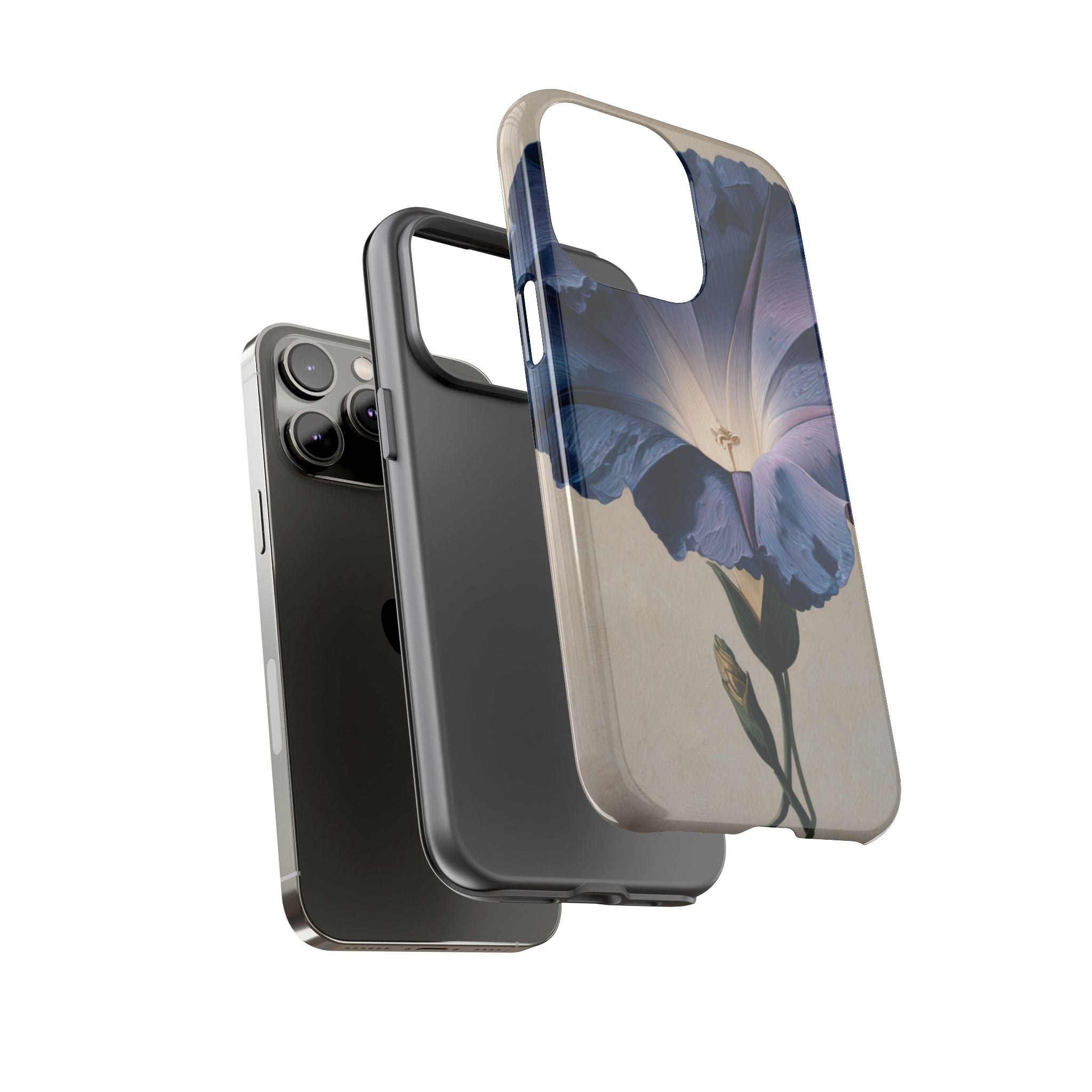 Floral Phone Case, Tough Cases with Purple Flower Design, Phone Accessories