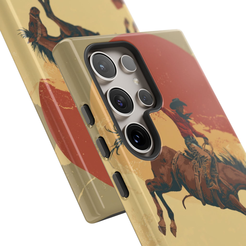 Cowboy Phone Case - Wild West Style, Tough Protection for Outdoor Lovers