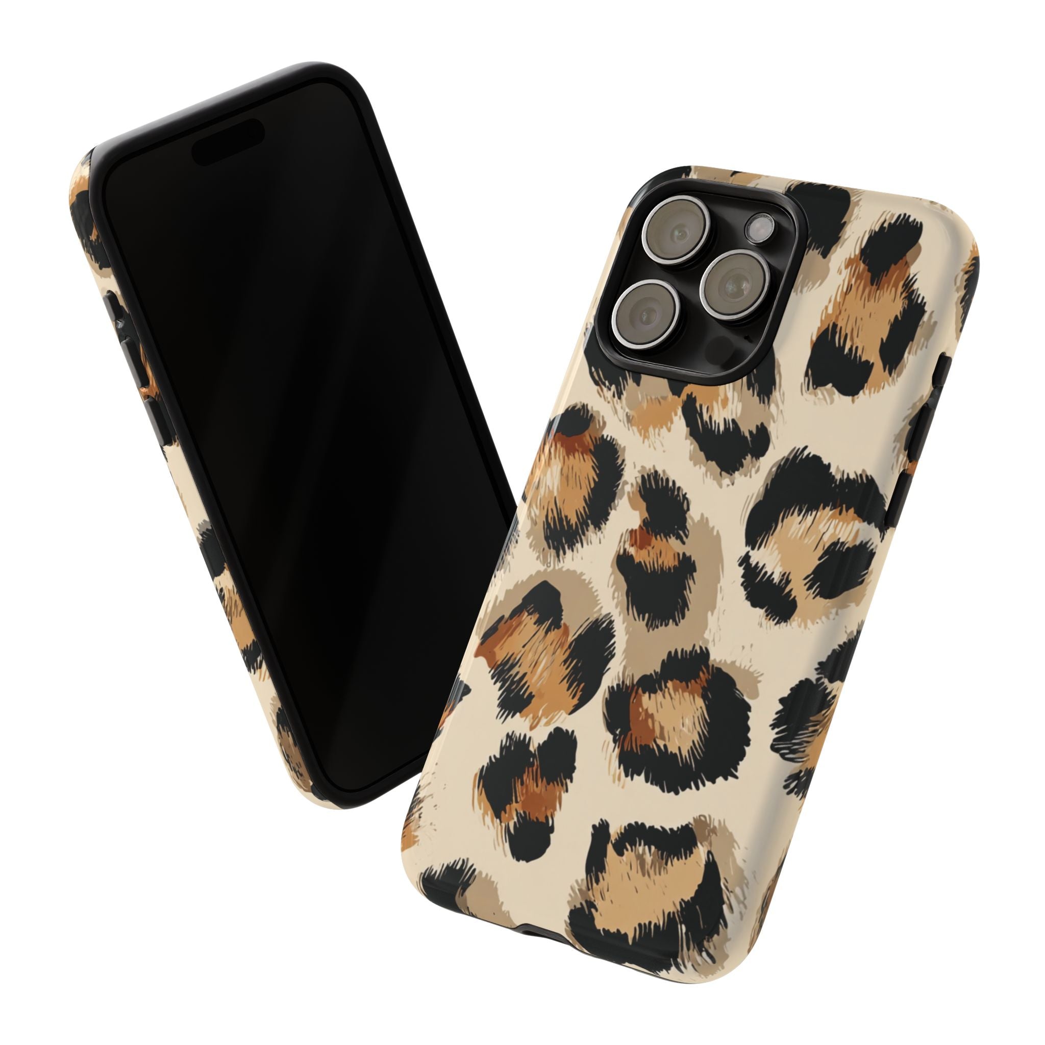 Stylish Leopard Print Phone Case, Animal Print, Tough Case, Gift for Her