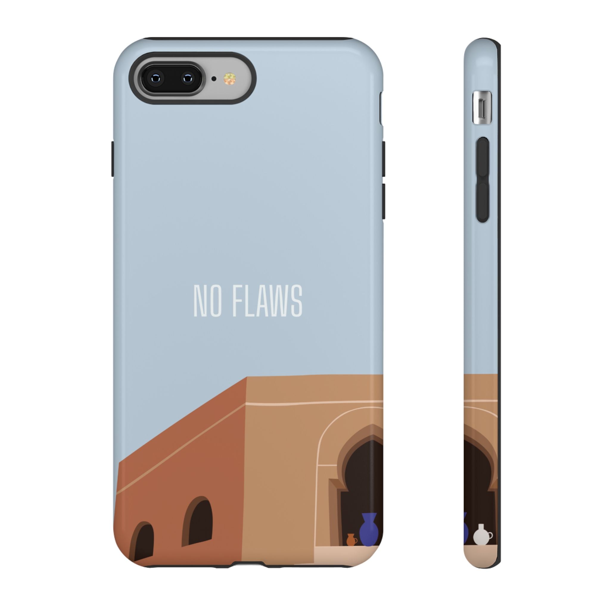 Minimal Desert Illustration “No Flaws” Protective Tough Case