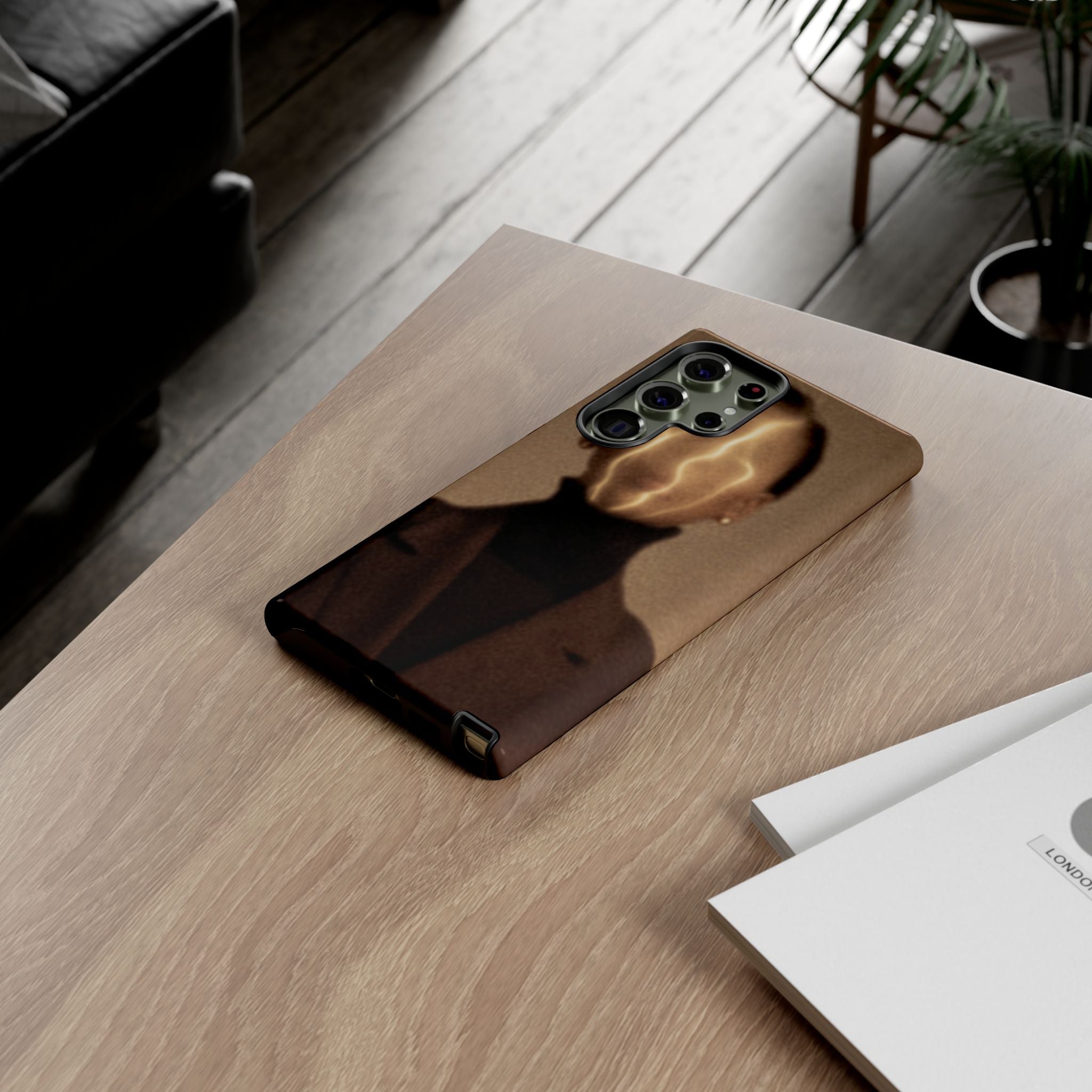 Stylish Phone Case with Artistic Design, Fashion Tech Accessory, Tough Cases