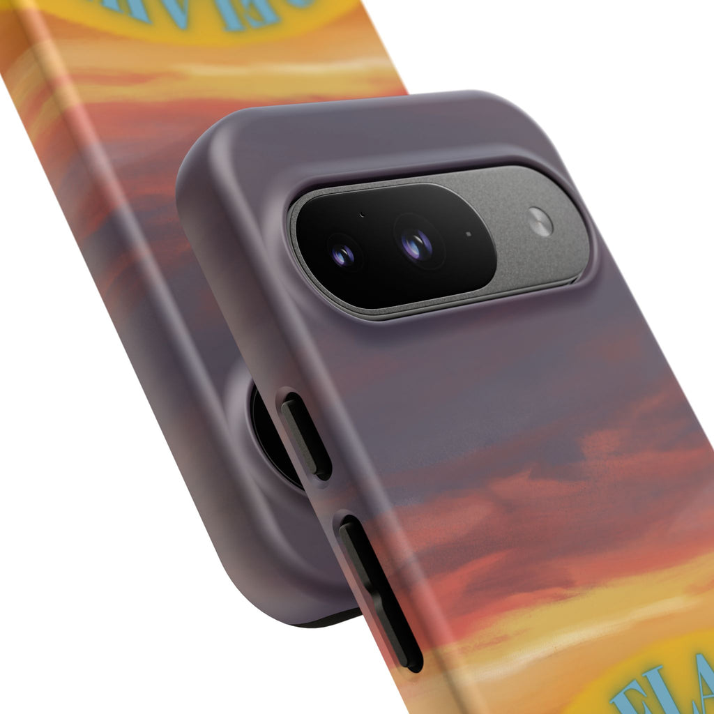 Sunset 'No Flaws' Tough Phone Case — Tropical Beach Protective Cover
