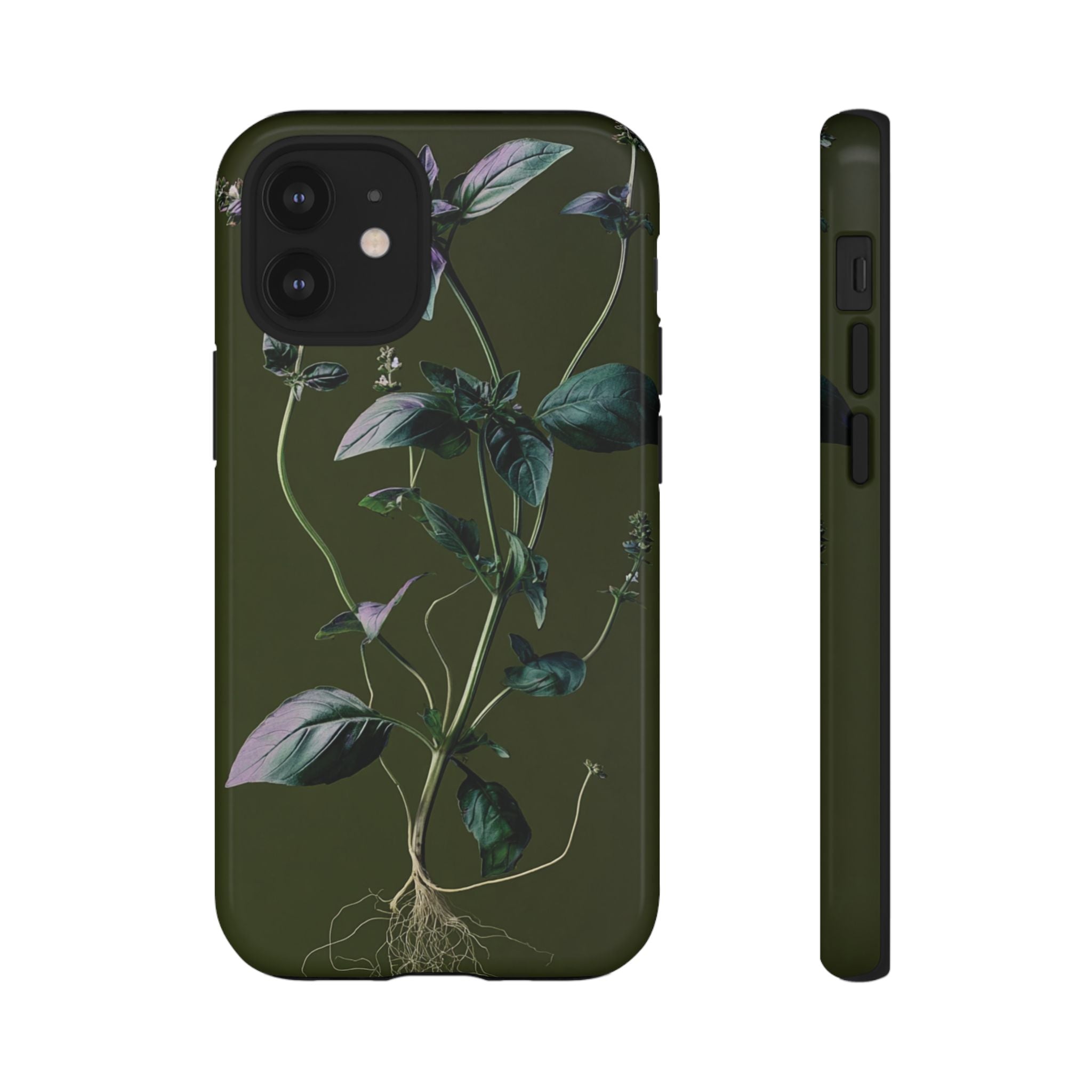 Green Botanical Phone Case, Floral Phone Cover, Nature Lover Gift