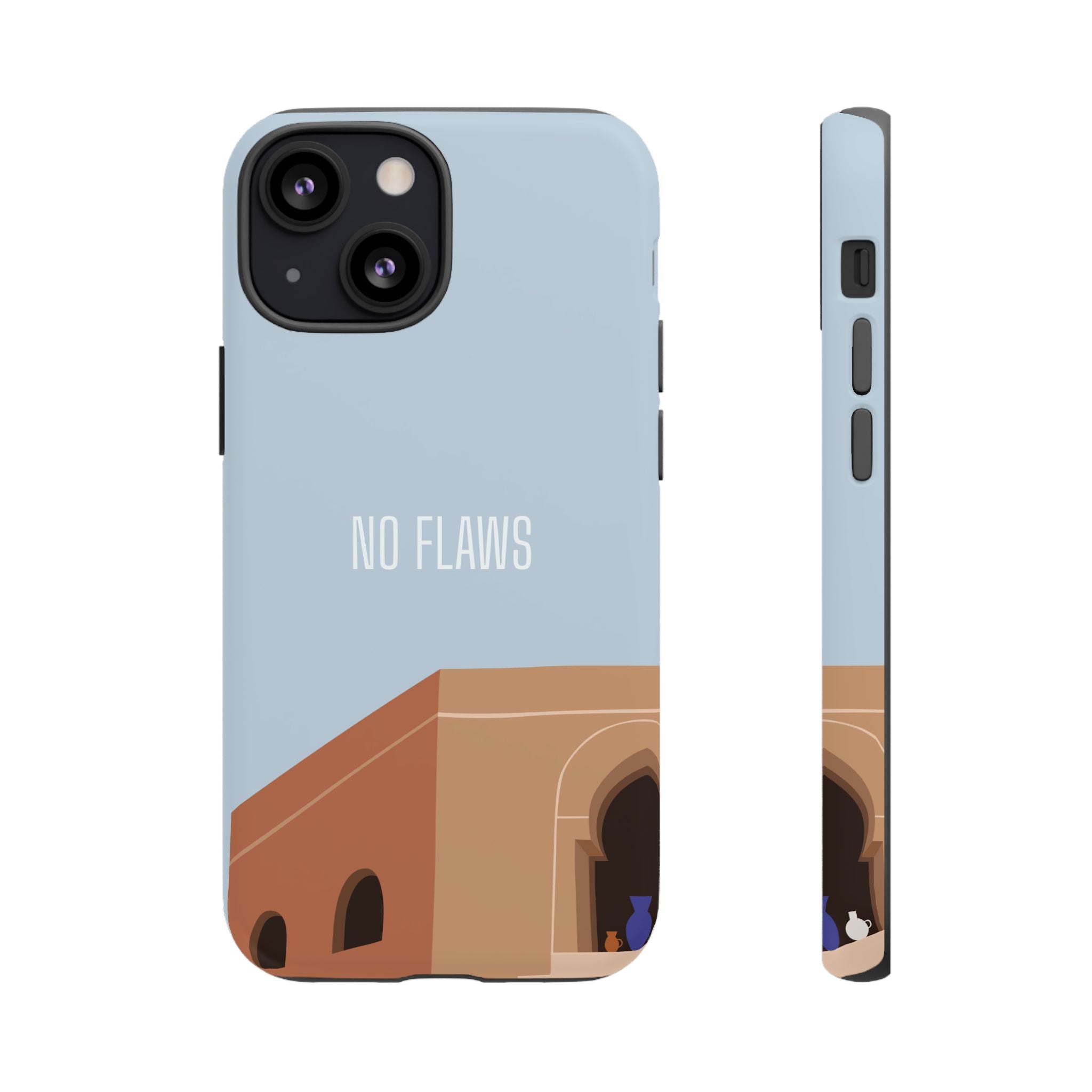 Minimal Desert Illustration “No Flaws” Protective Tough Case