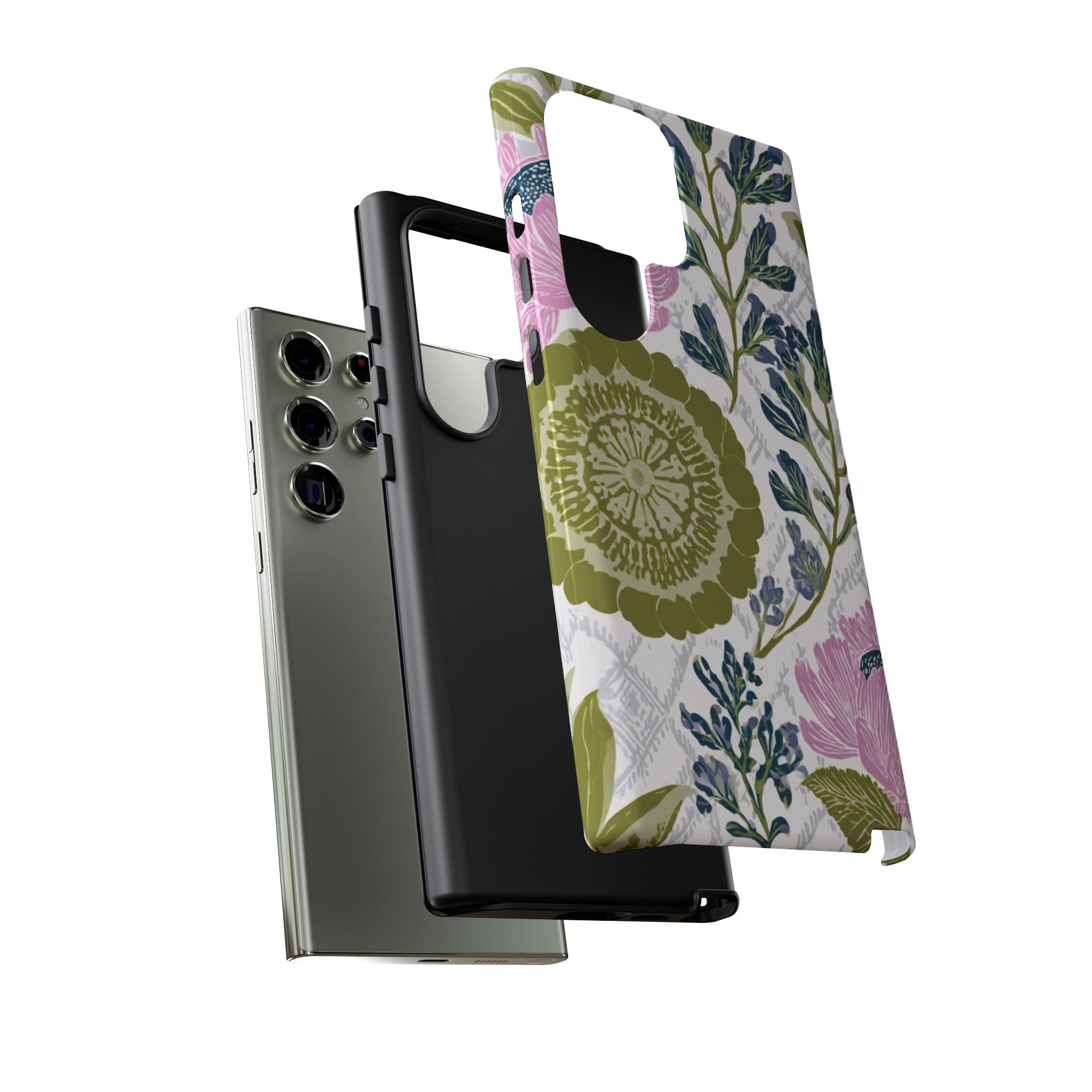 Floral Phone Case, Tough Cases with Elegant Design, Stylish Phone Accessories