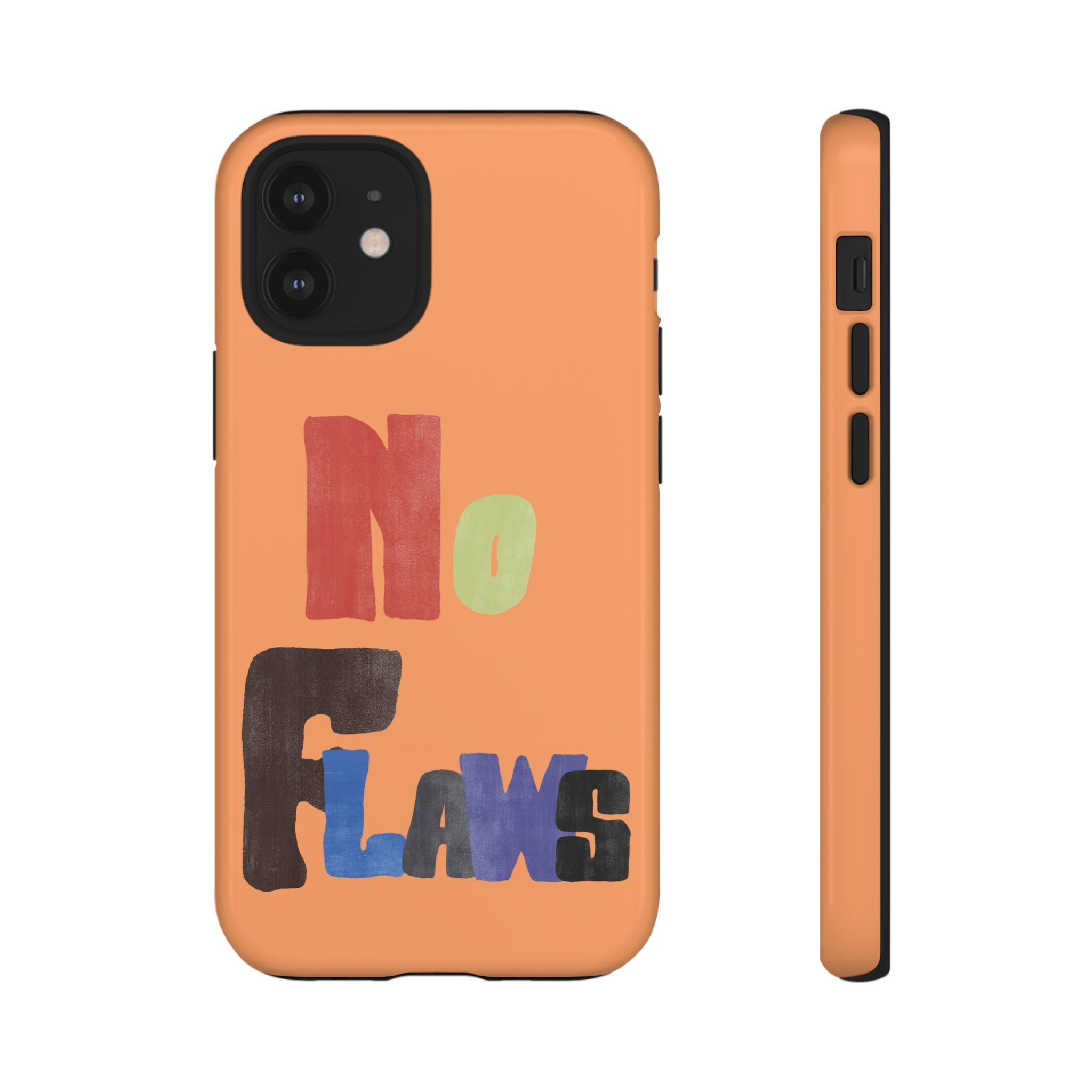 "No Flaws" Retro Hand-Lettered Protective Cover
