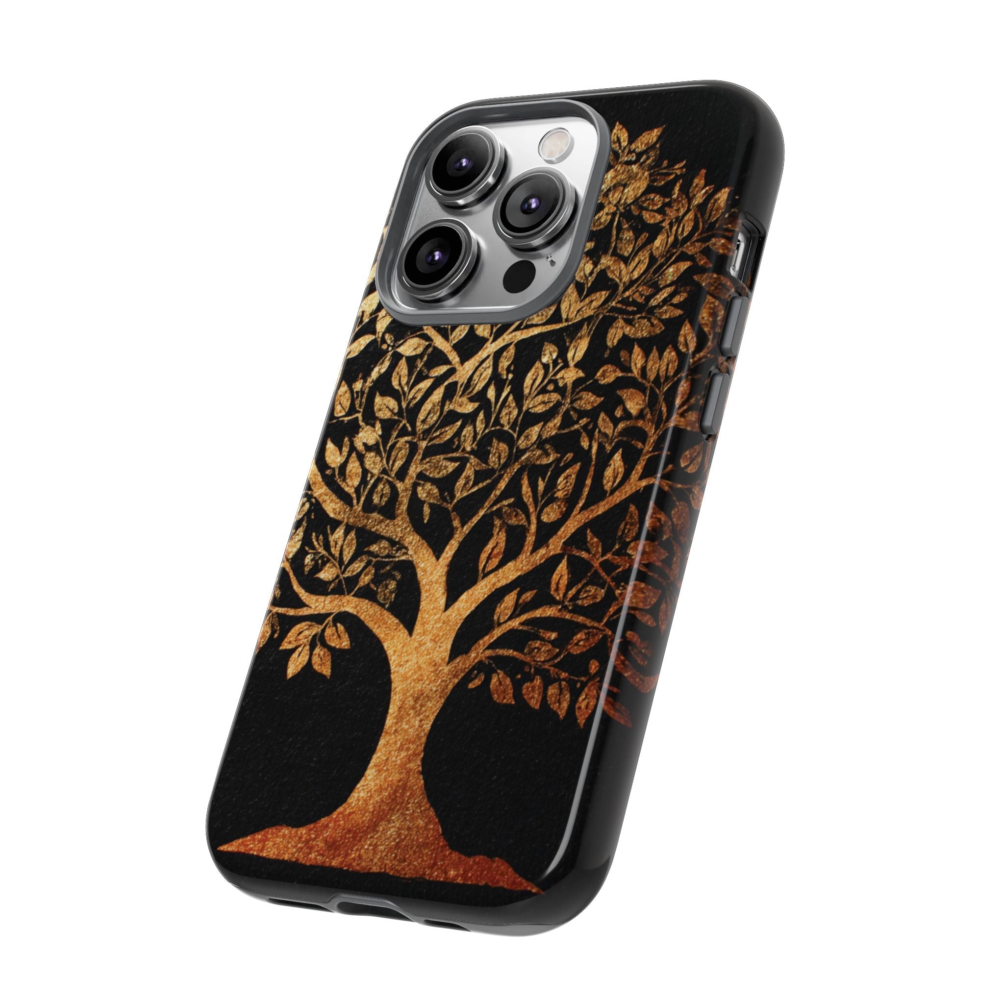 Golden Tree Phone Case, Tough Cases, Nature Lover Gift
