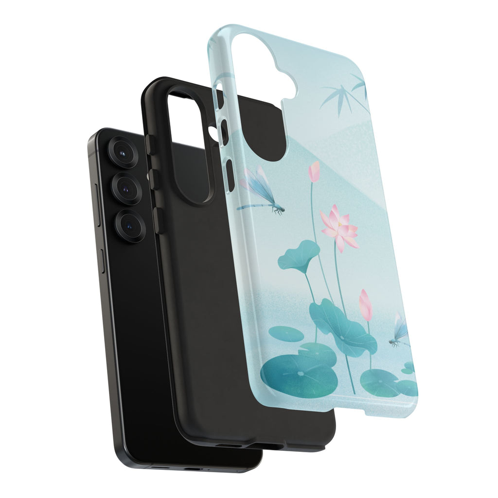 Lotus Pond Phone Case — Serene Floral iPhone Protective Cover