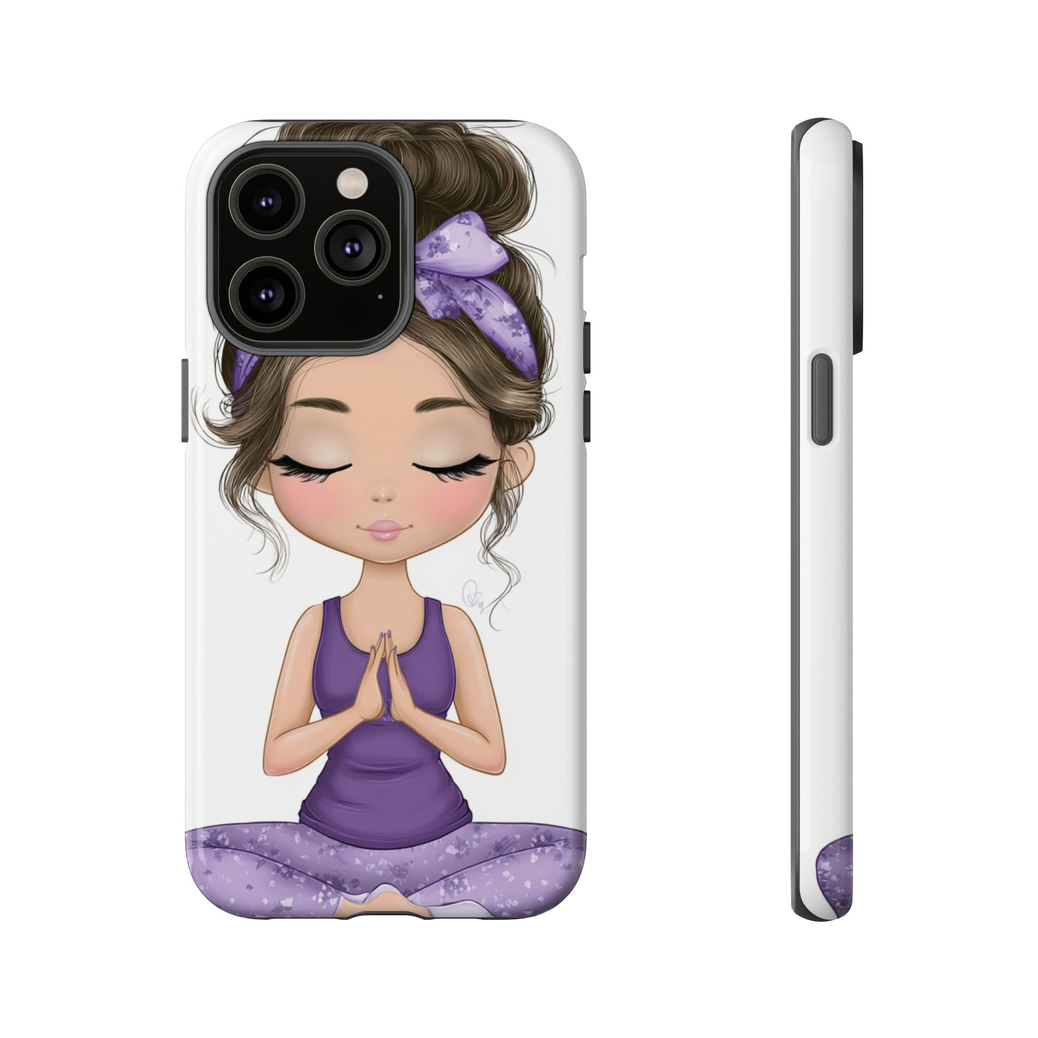 Yoga Phone Case for Mindfulness Gift for Yogis, Meditation Accessory, Zen Vibe