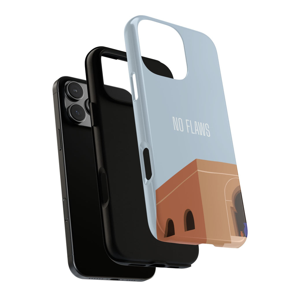 Minimal Desert Illustration “No Flaws” Protective Tough Case