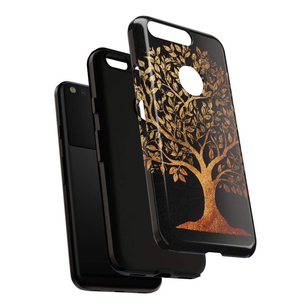 Golden Tree Phone Case, Tough Cases, Nature Lover Gift