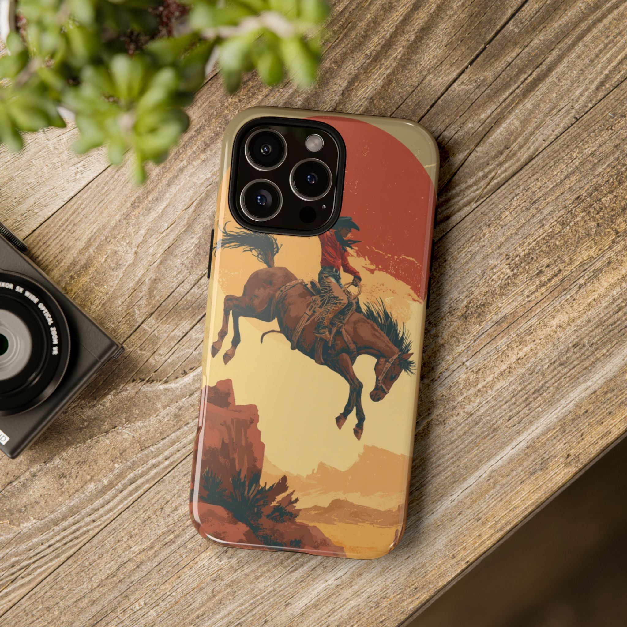 Cowboy Phone Case - Wild West Style, Tough Protection for Outdoor Lovers