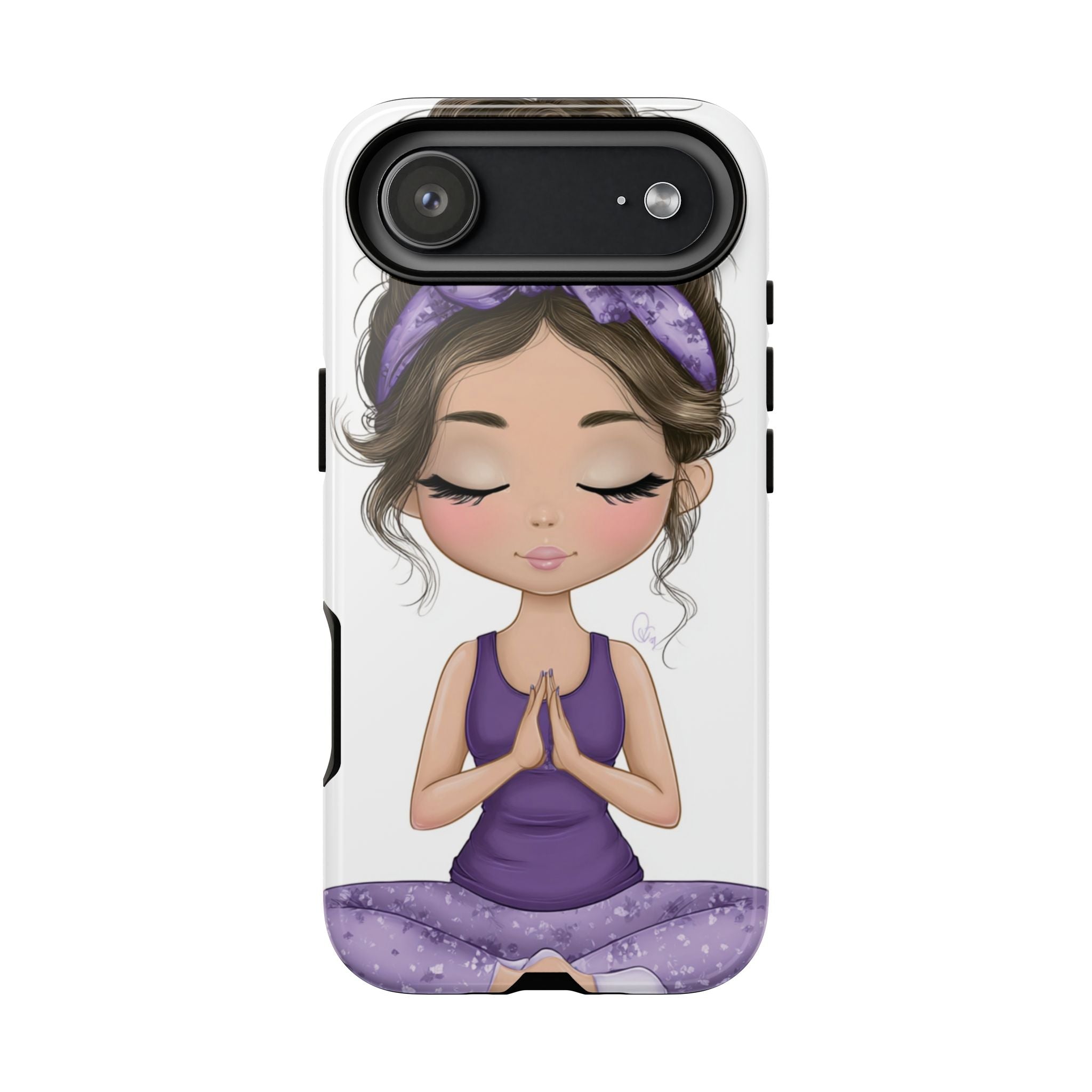 Yoga Phone Case for Mindfulness Gift for Yogis, Meditation Accessory, Zen Vibe