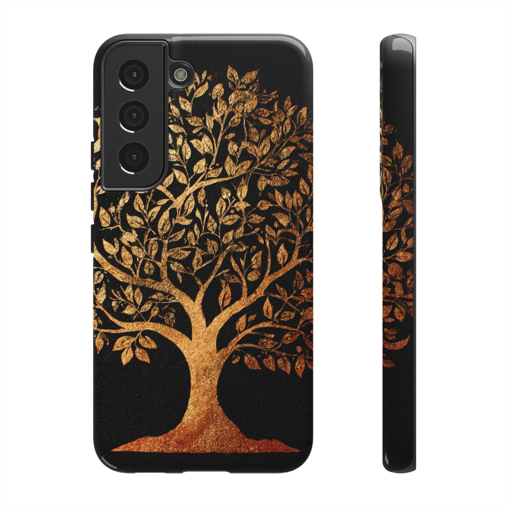 Golden Tree Phone Case, Tough Cases, Nature Lover Gift