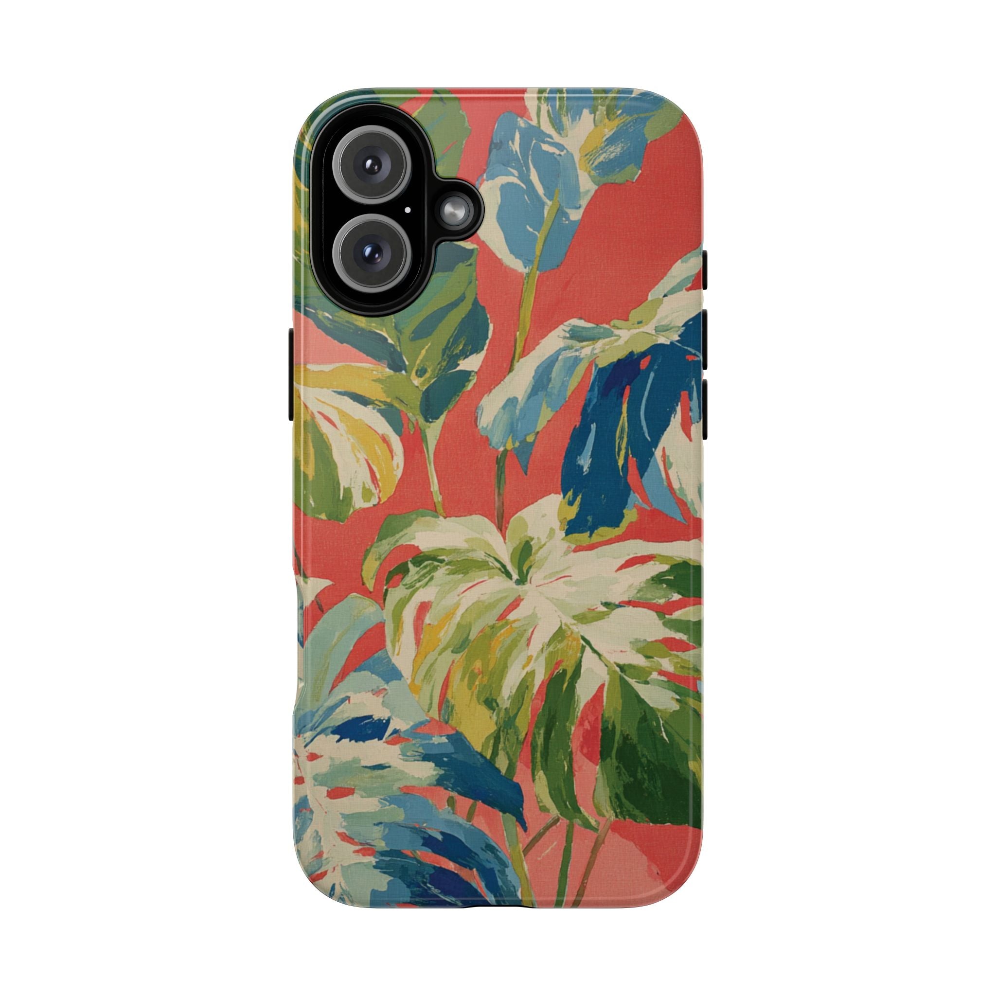 Tropical Phone Case, Floral Tough Case, Vibrant Phone Cover for Summer