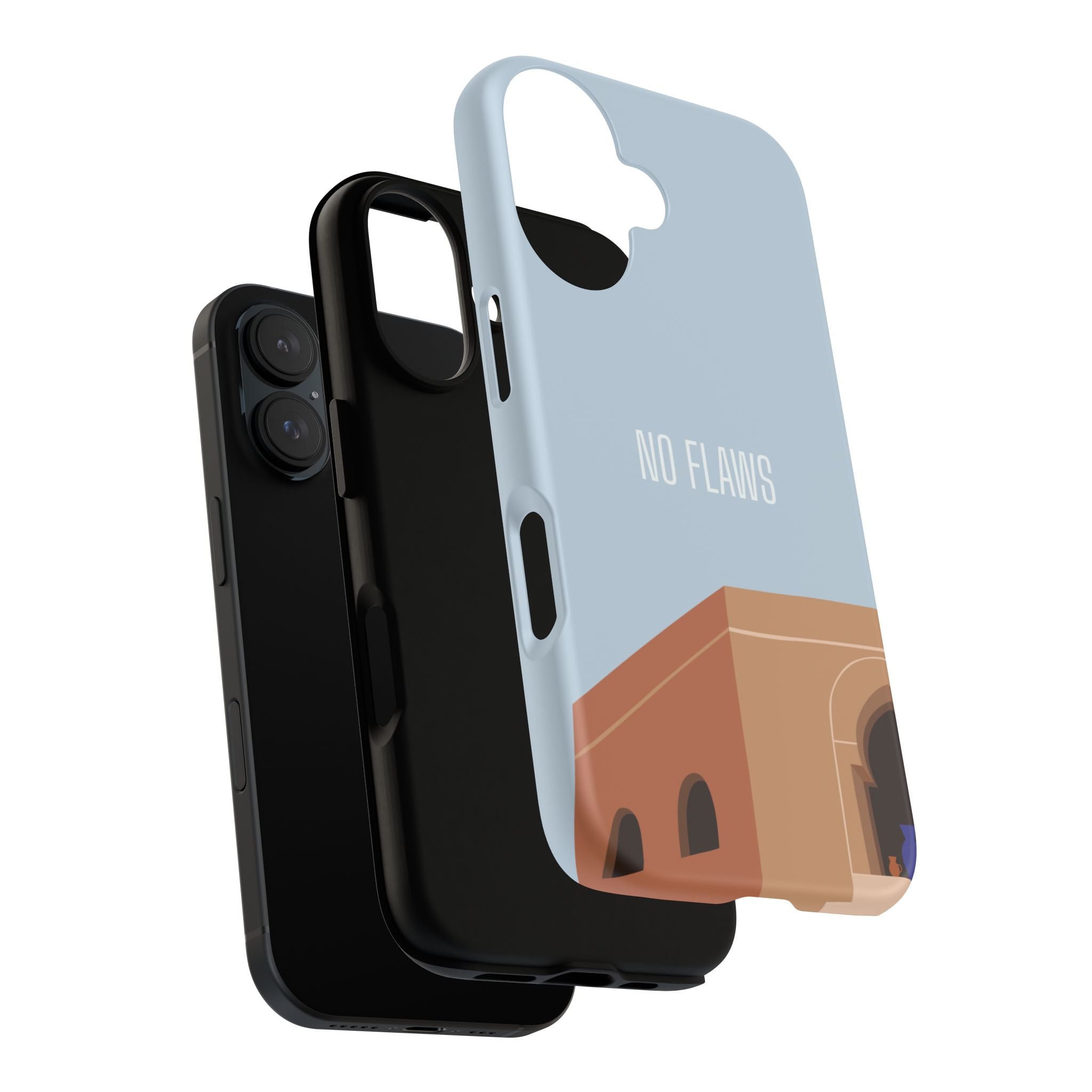 Minimal Desert Illustration “No Flaws” Protective Tough Case