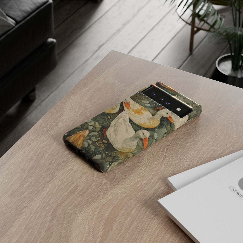 Duck-Themed Phone Case, Quirky Phone Cover, Nature Lover Gift