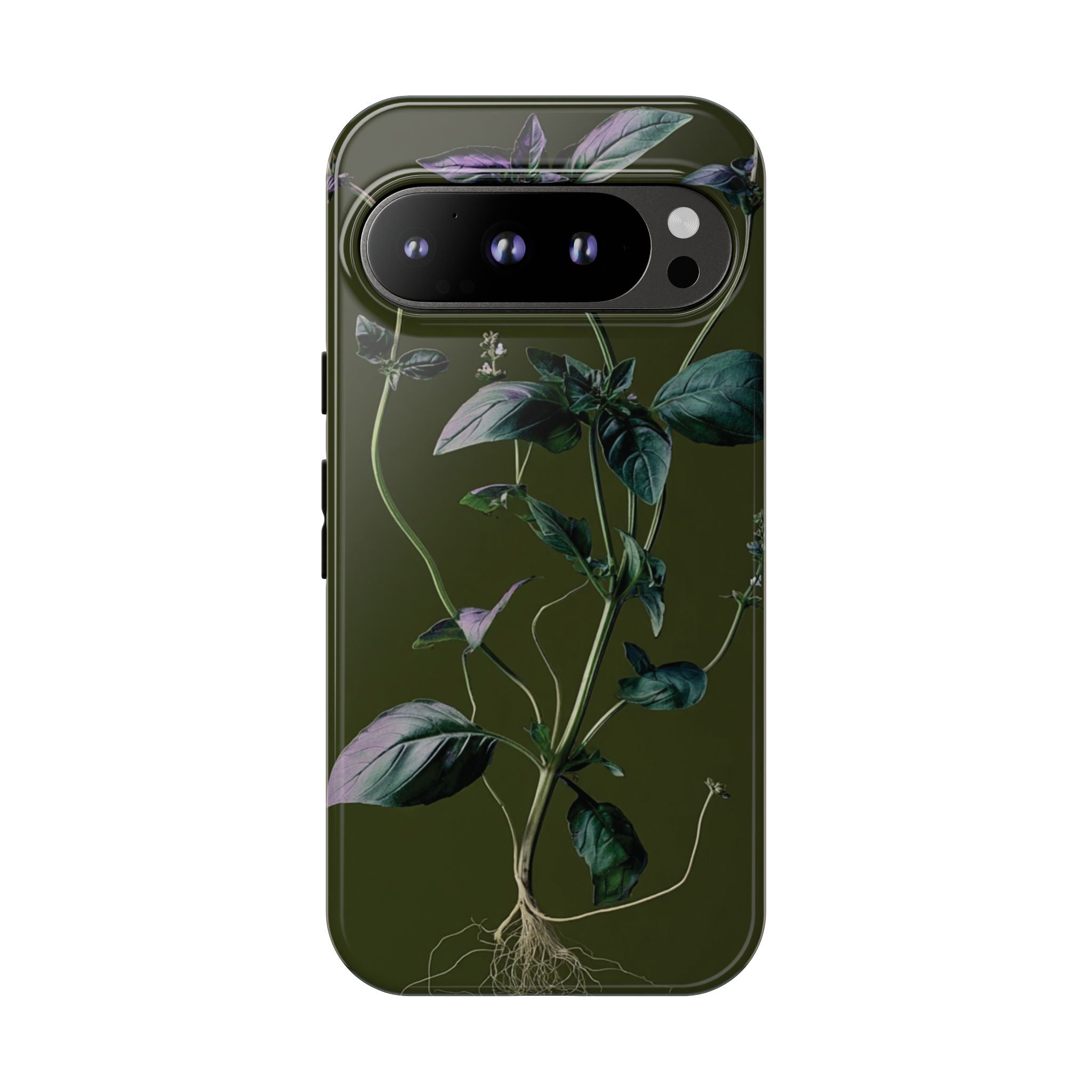 Green Botanical Phone Case, Floral Phone Cover, Nature Lover Gift