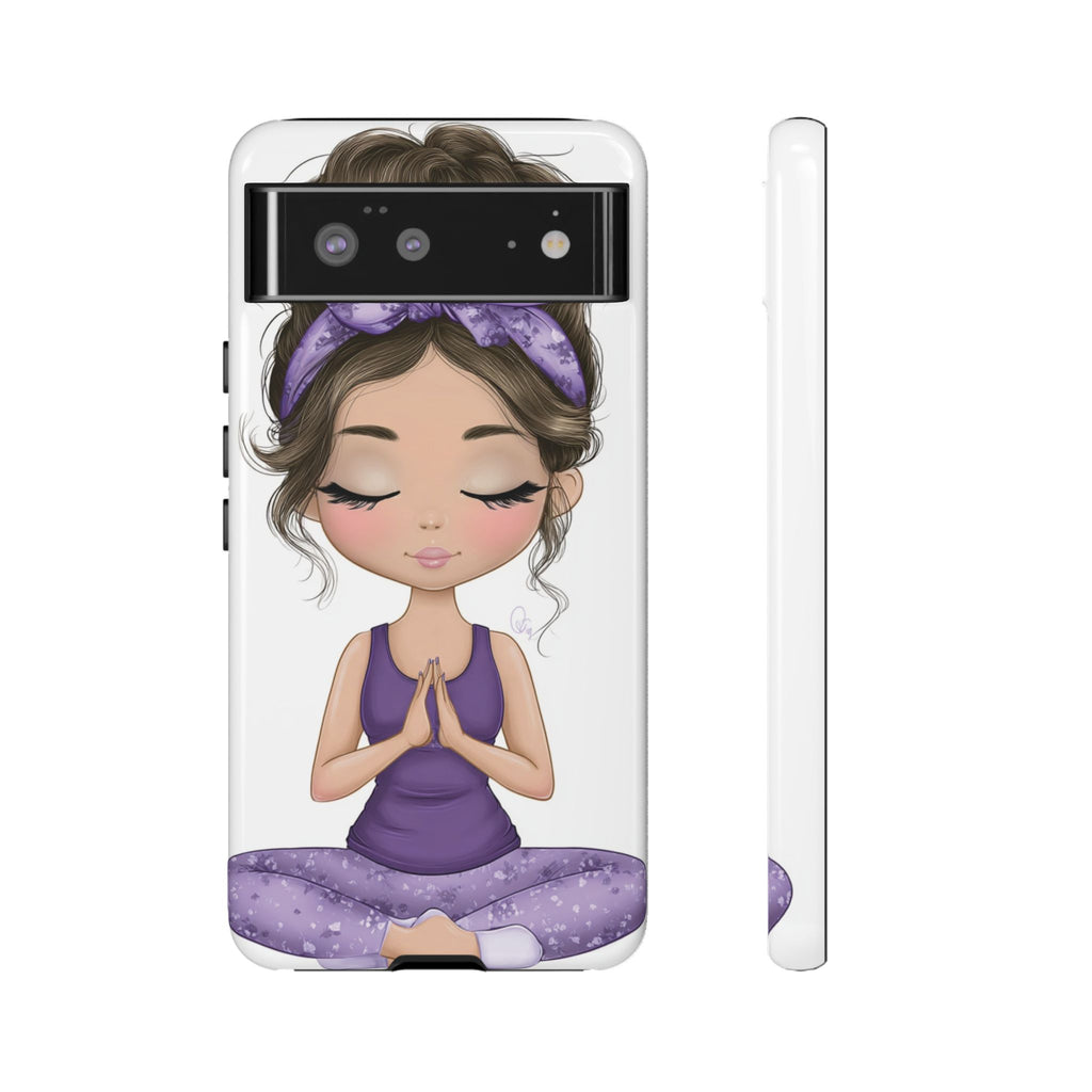 Yoga Phone Case for Mindfulness Gift for Yogis, Meditation Accessory, Zen Vibe