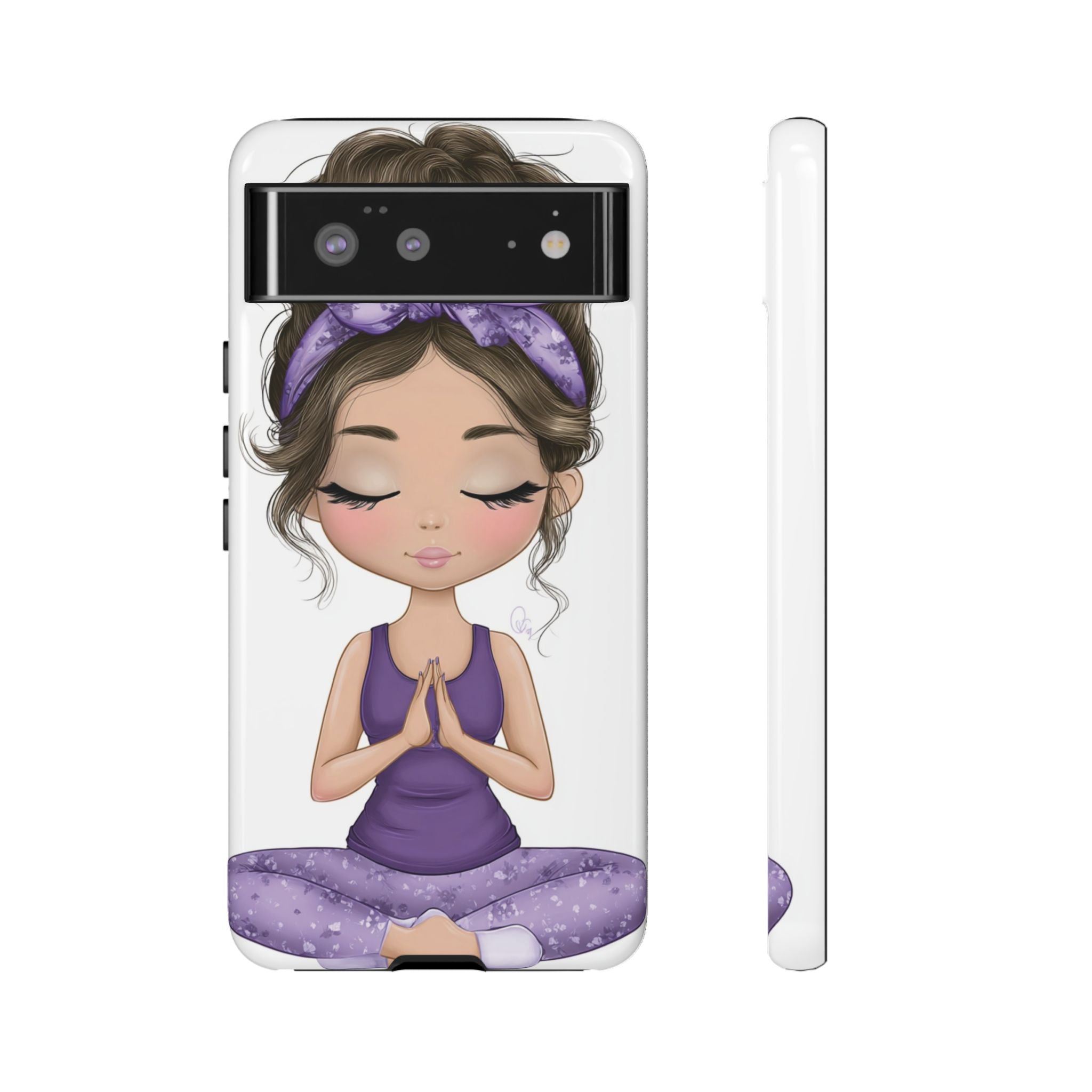 Yoga Phone Case for Mindfulness Gift for Yogis, Meditation Accessory, Zen Vibe