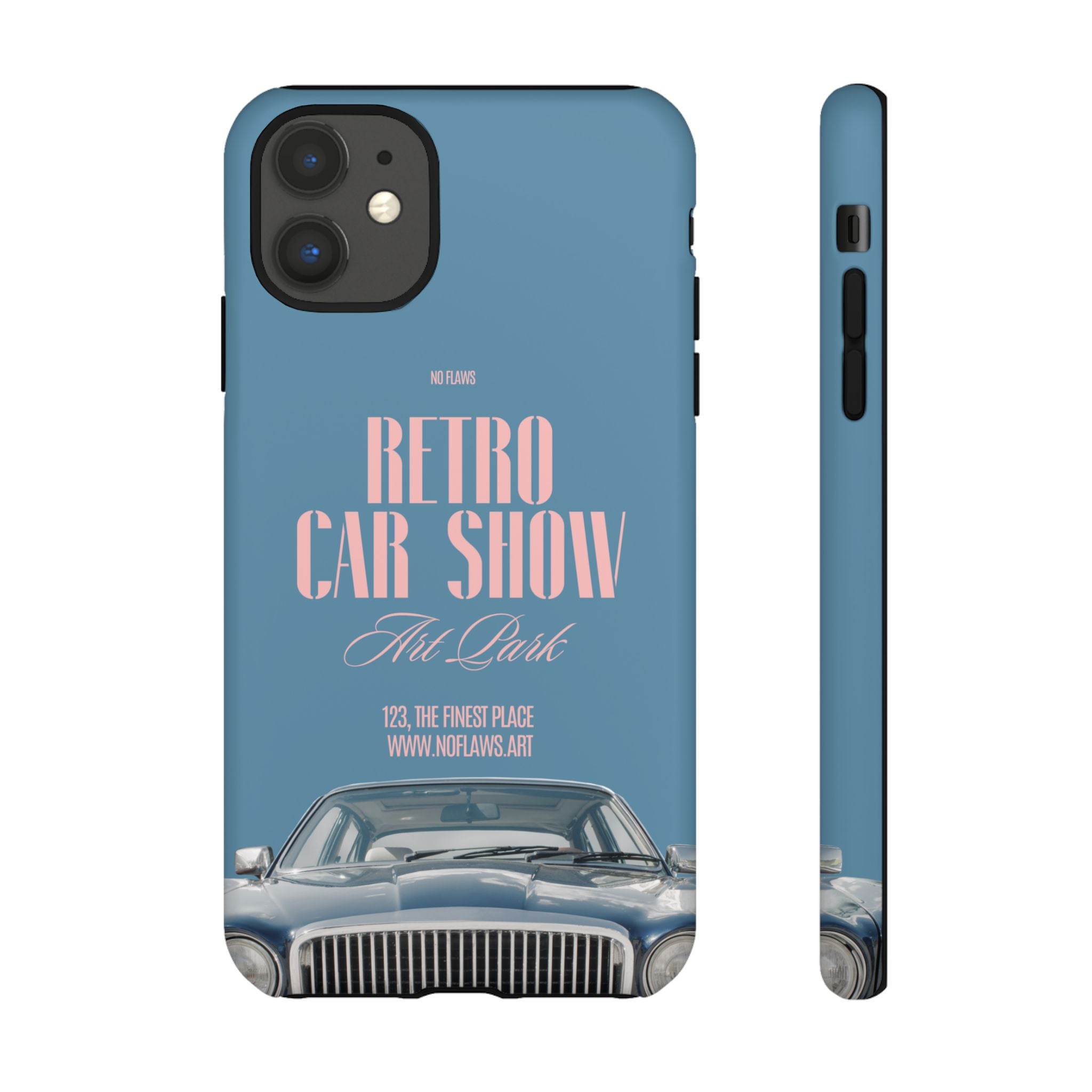 Retro Car Show Phone Case — Vintage Classic Auto Design
