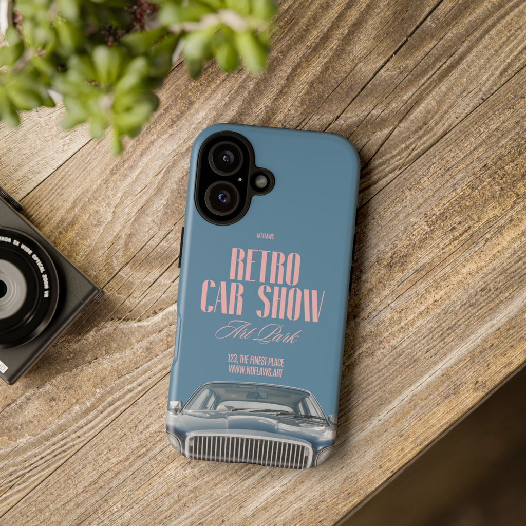 Retro Car Show Phone Case — Vintage Classic Auto Design