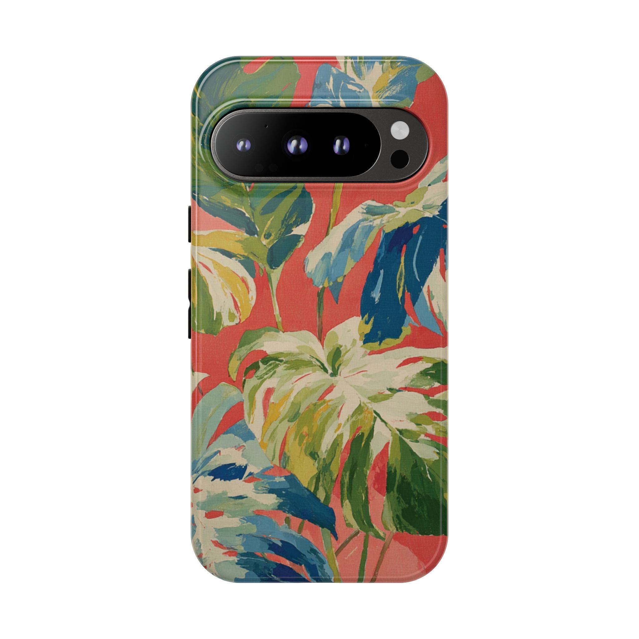 Tropical Phone Case, Floral Tough Case, Vibrant Phone Cover for Summer