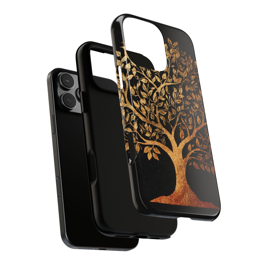 Golden Tree Phone Case, Tough Cases, Nature Lover Gift
