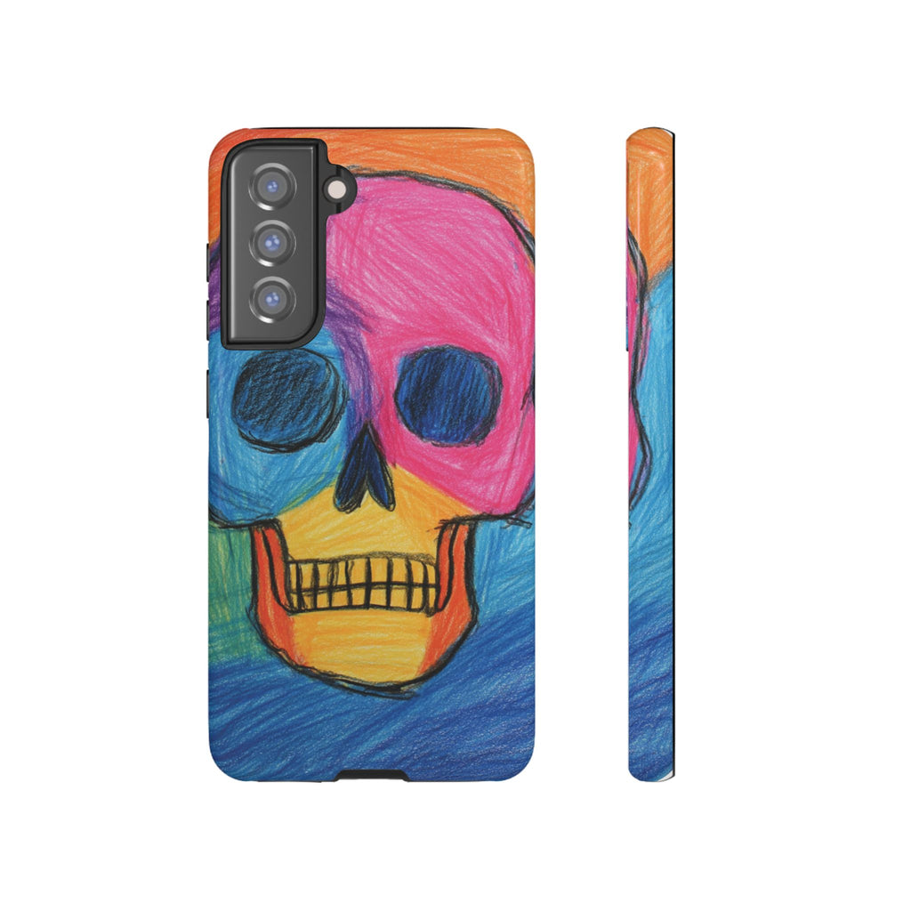 Vibrant Skull Phone Case | Tough Cases, Colorful Design, Unique Art Phone Cover