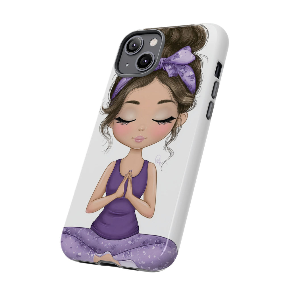 Yoga Phone Case for Mindfulness Gift for Yogis, Meditation Accessory, Zen Vibe