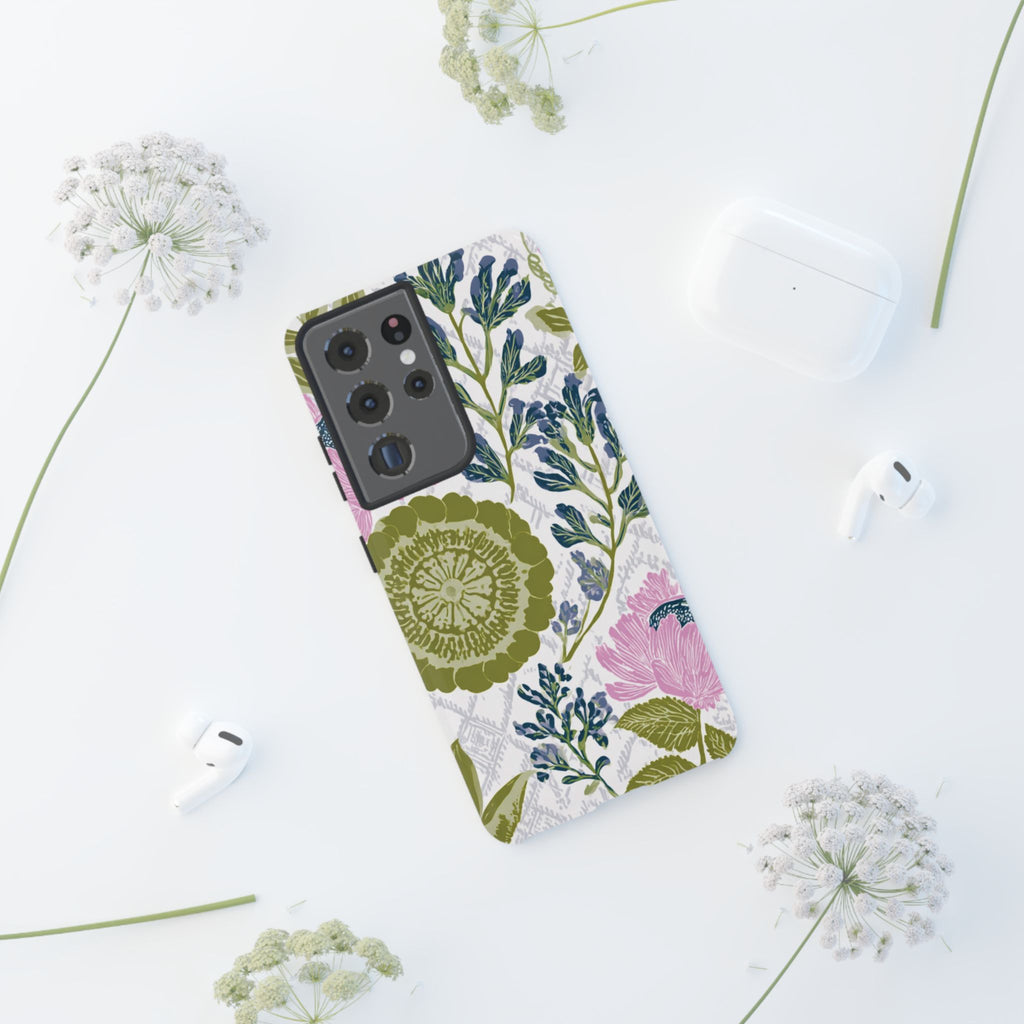 Floral Phone Case, Tough Cases with Elegant Design, Stylish Phone Accessories
