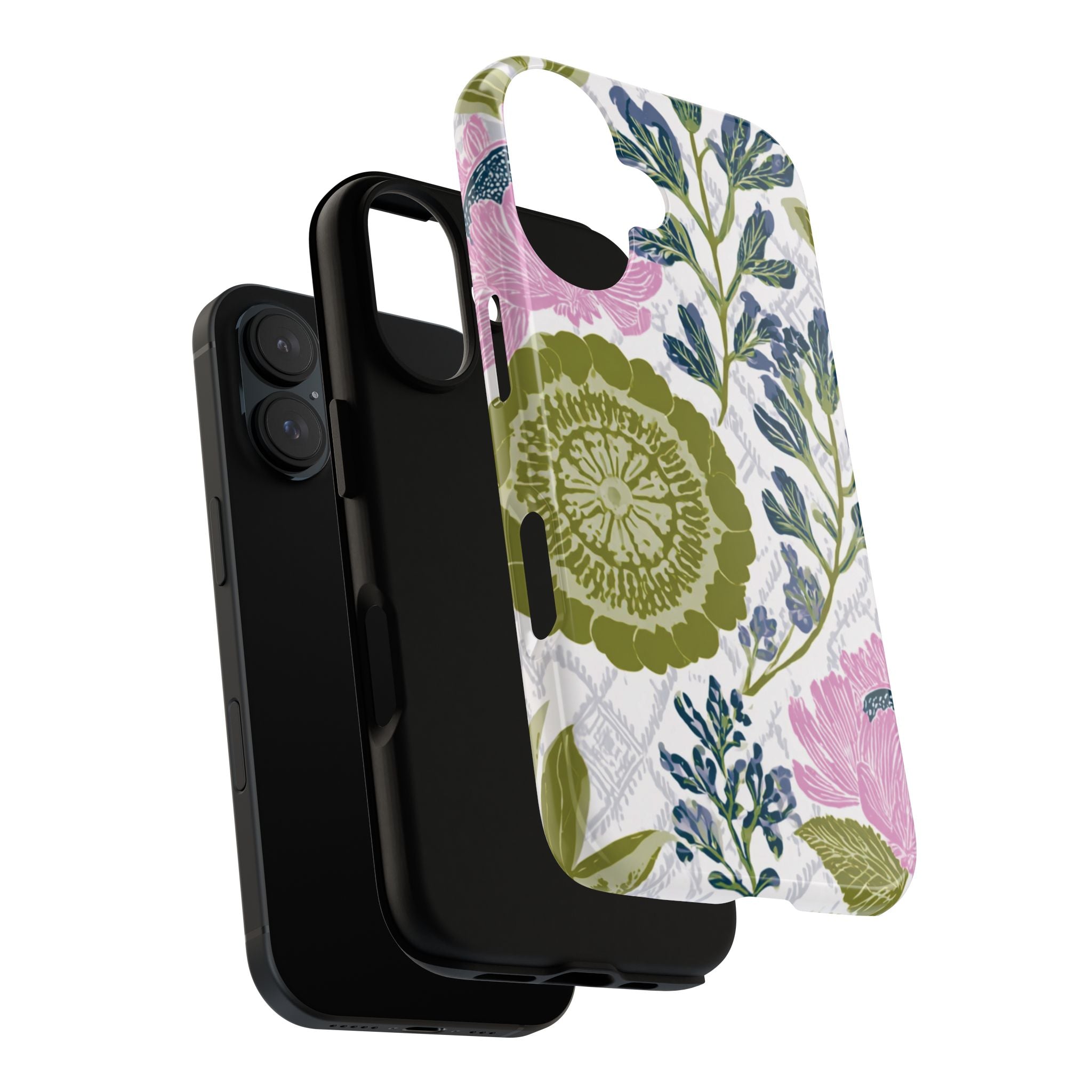 Floral Phone Case, Tough Cases with Elegant Design, Stylish Phone Accessories