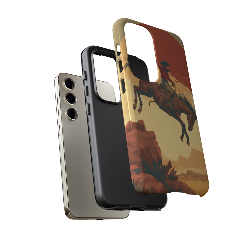 Cowboy Phone Case - Wild West Style, Tough Protection for Outdoor Lovers