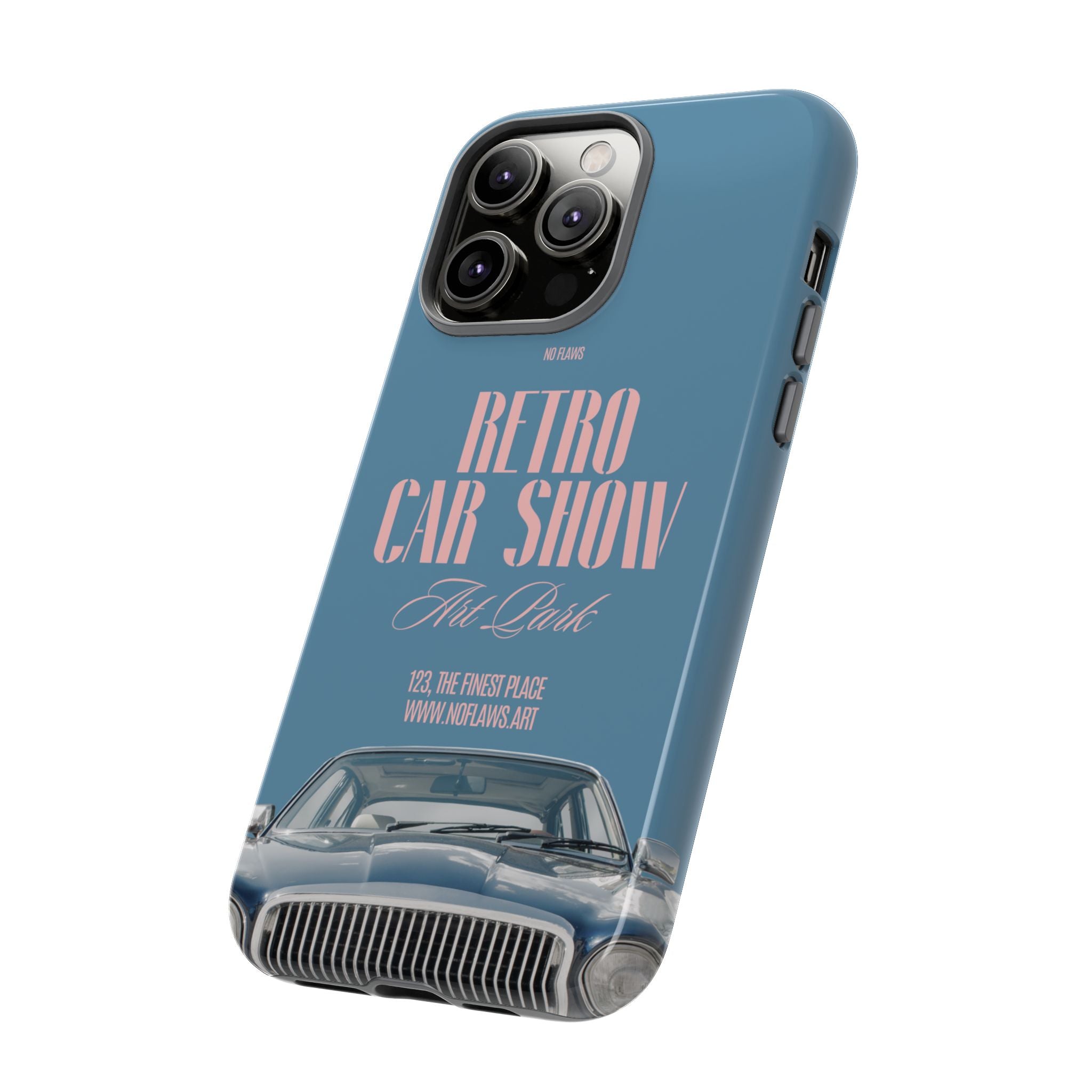 Retro Car Show Phone Case — Vintage Classic Auto Design