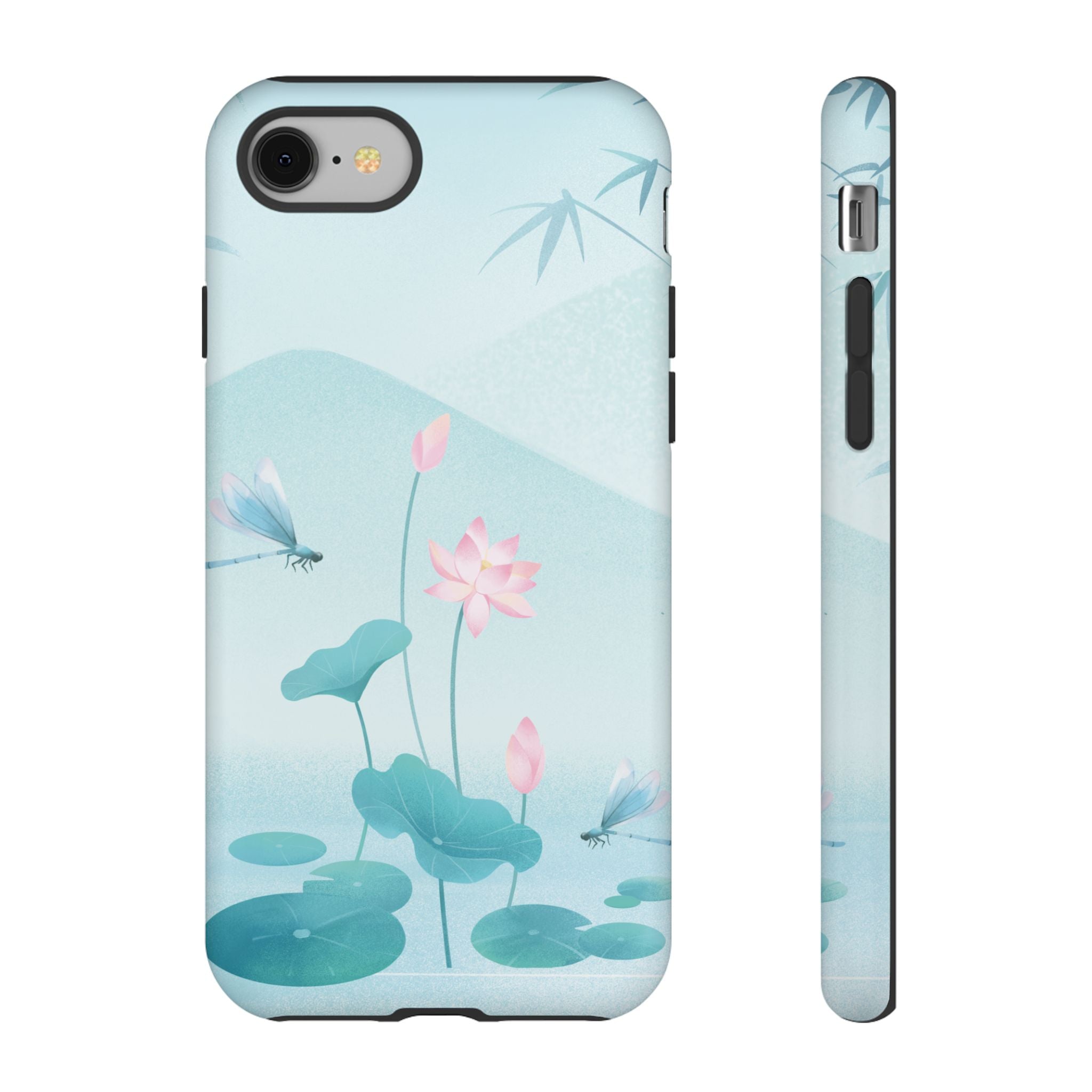 Lotus Pond Phone Case — Serene Floral iPhone Protective Cover
