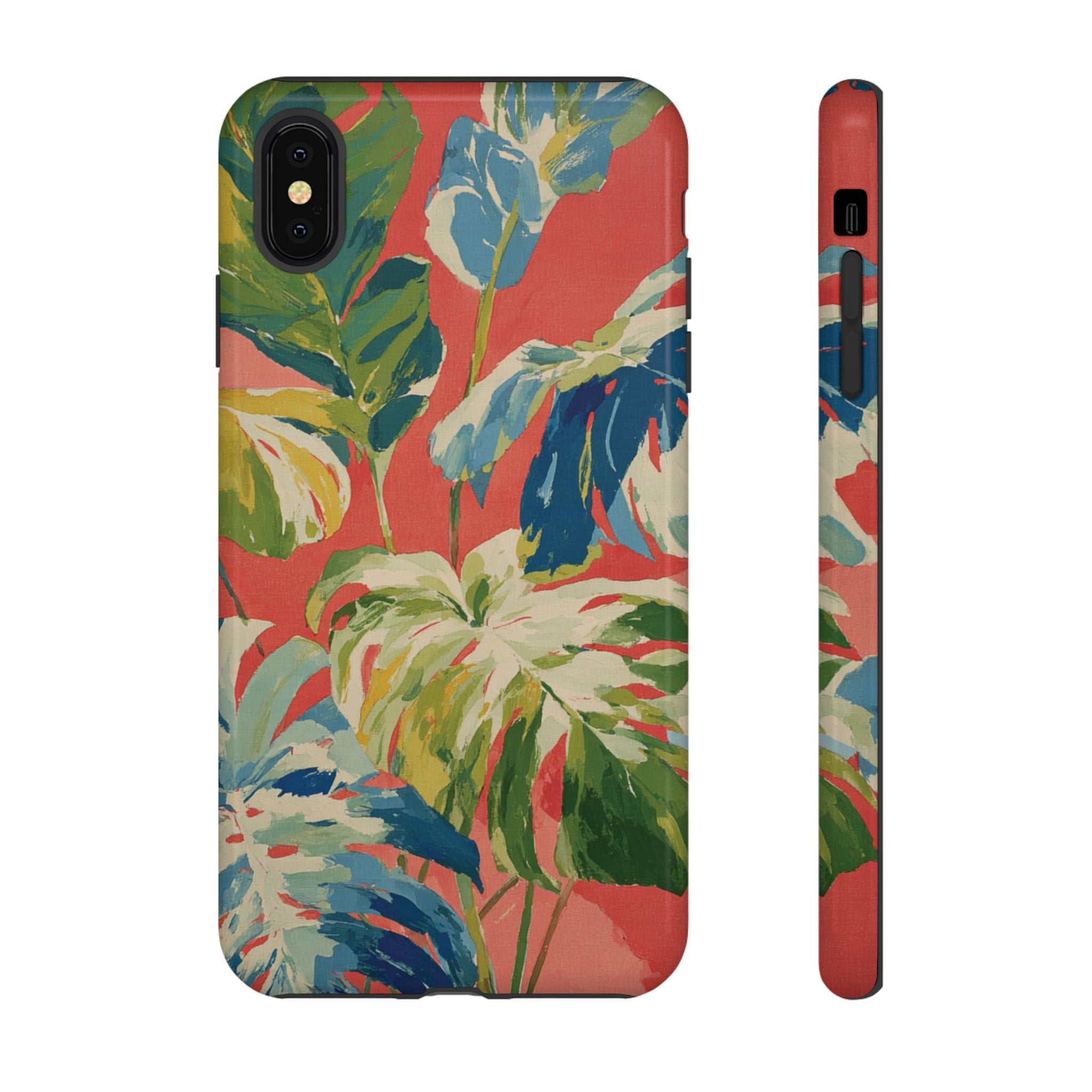 Tropical Phone Case, Floral Tough Case, Vibrant Phone Cover for Summer