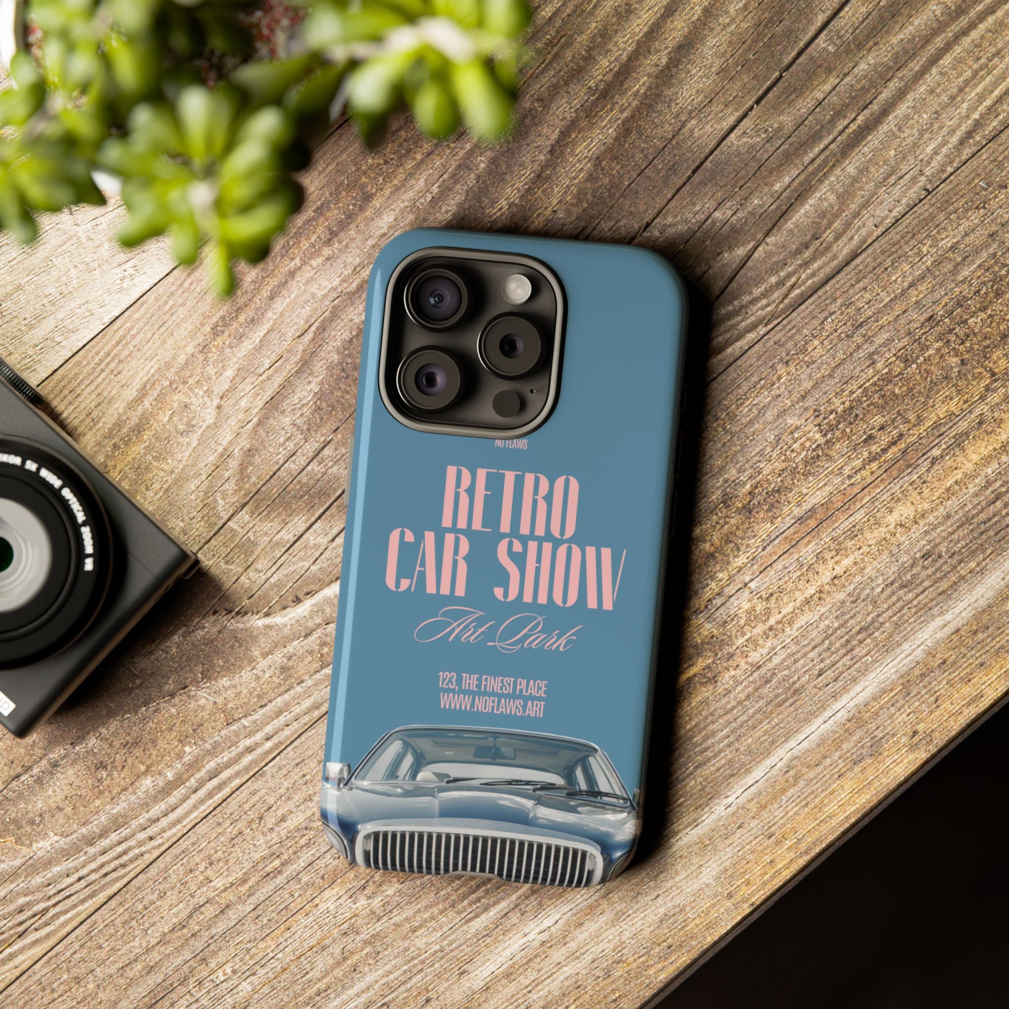 Retro Car Show Phone Case — Vintage Classic Auto Design
