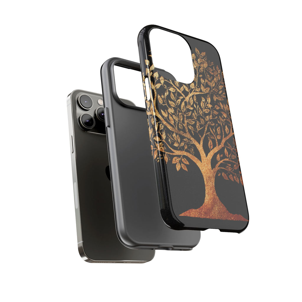 Golden Tree Phone Case, Tough Cases, Nature Lover Gift