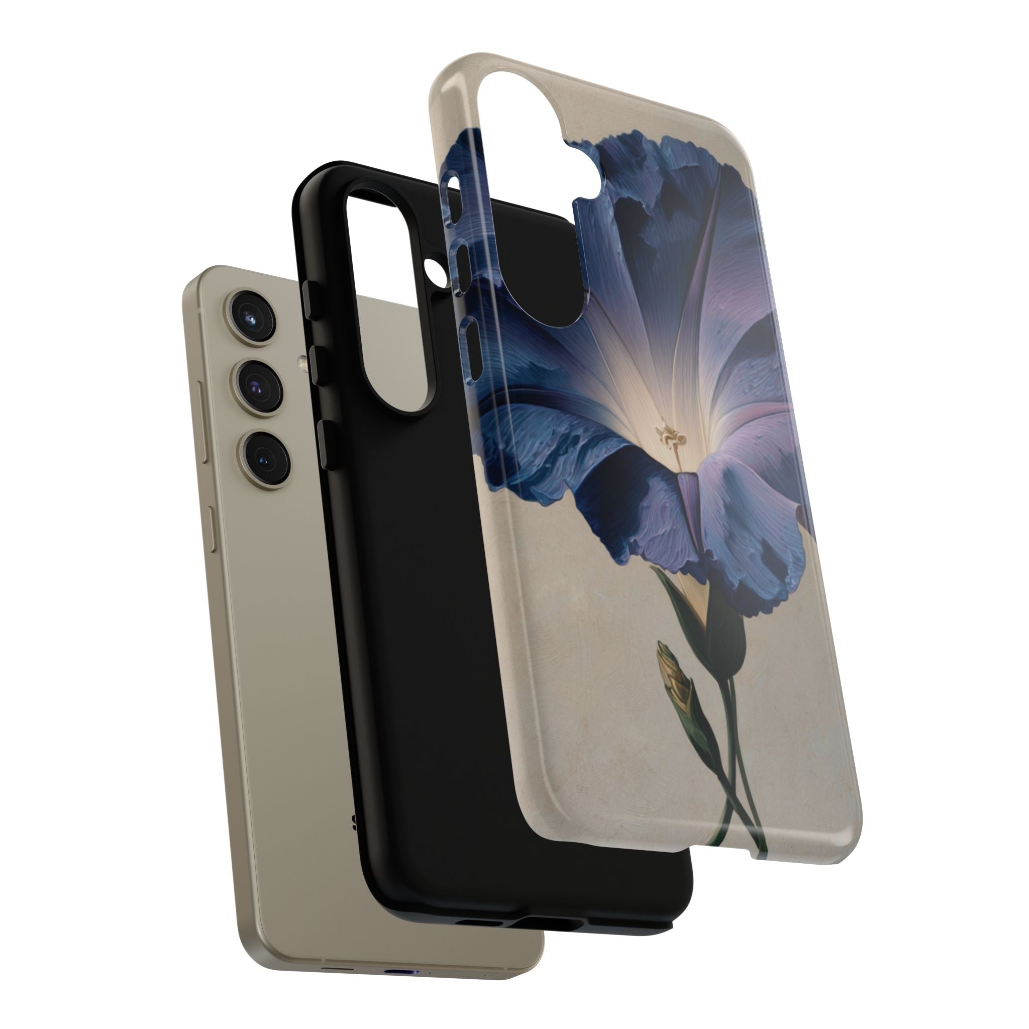 Floral Phone Case, Tough Cases with Purple Flower Design, Phone Accessories